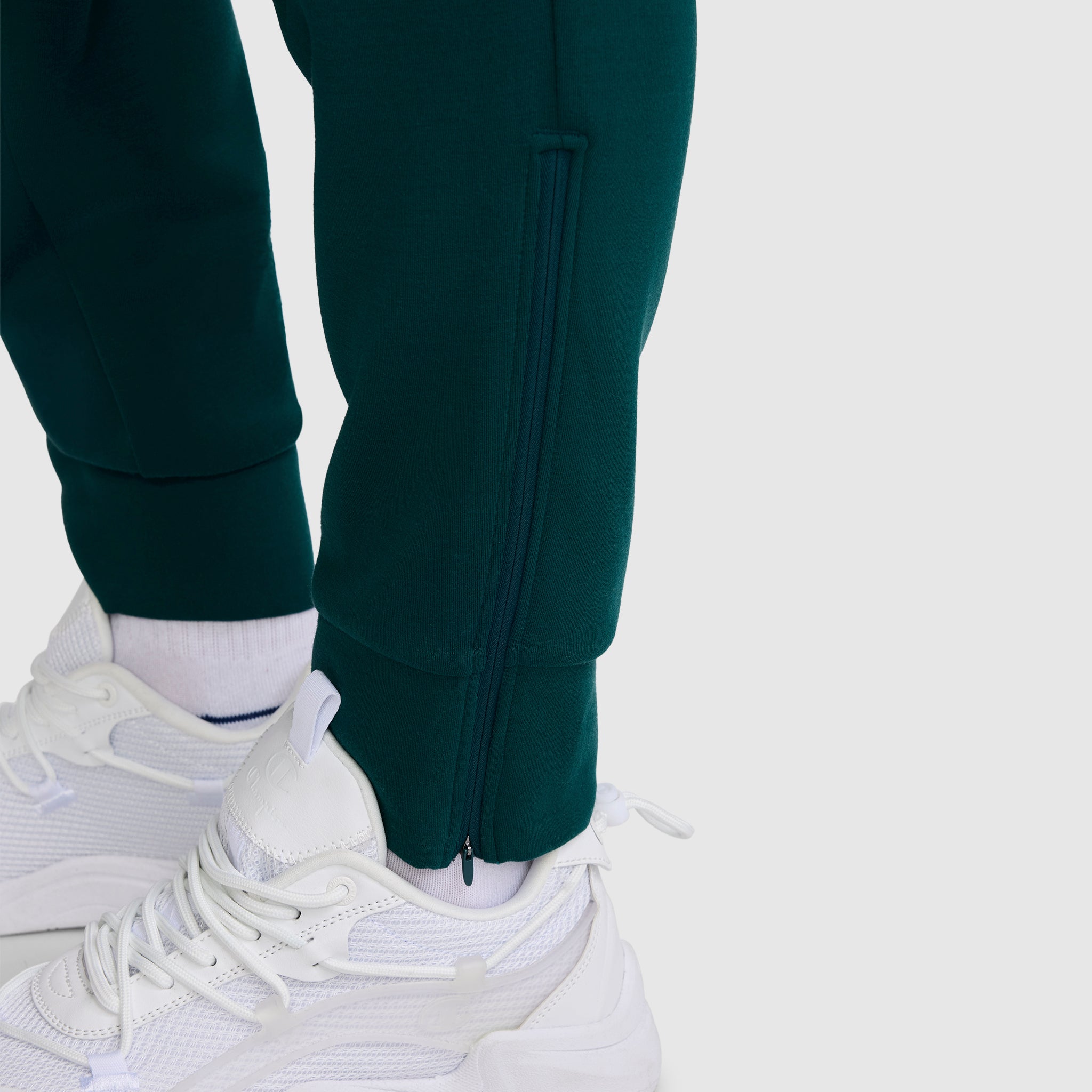 Champion Taper Leg jogger femme vert sarcelle zip
