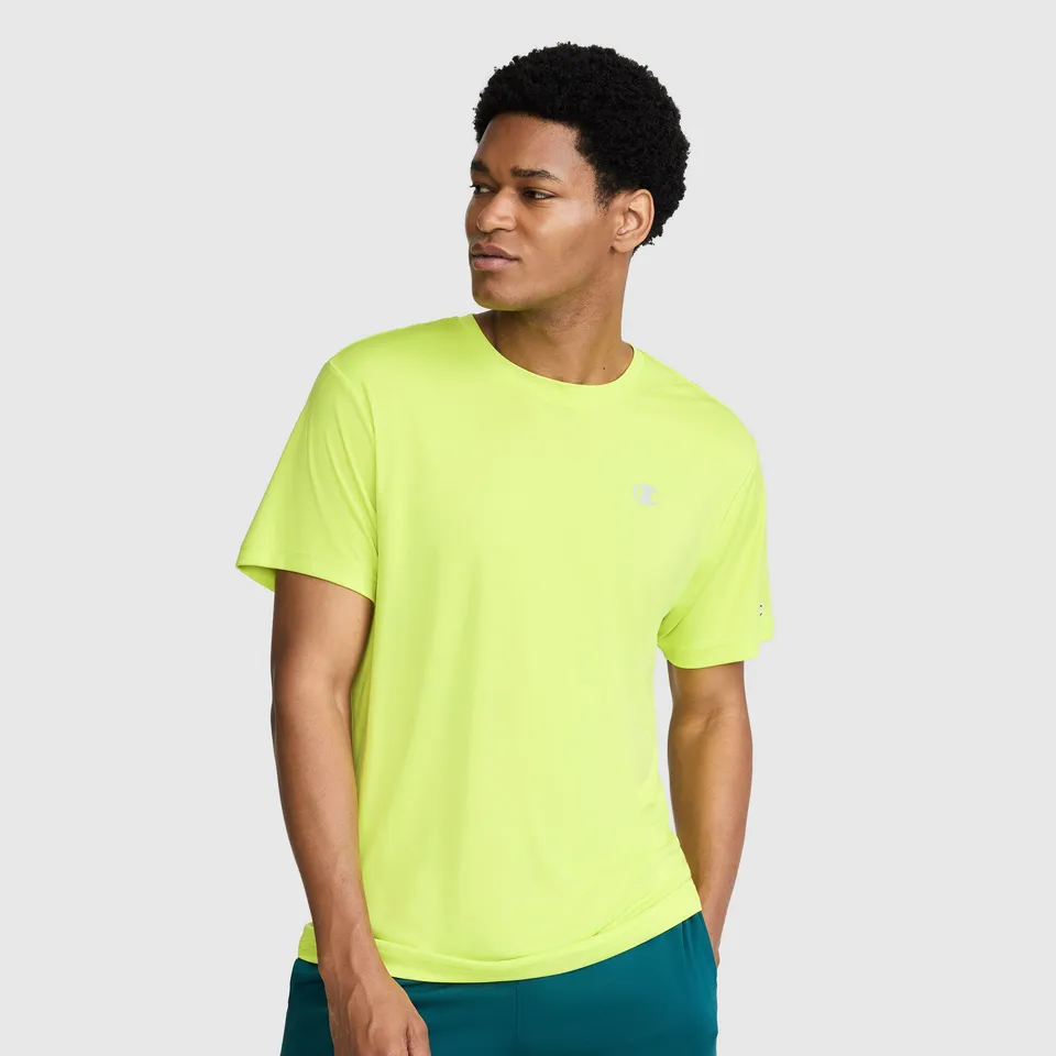 Champion Sport T-Shirt Reflective C Logo tee-shirt homme Wild Lime vert