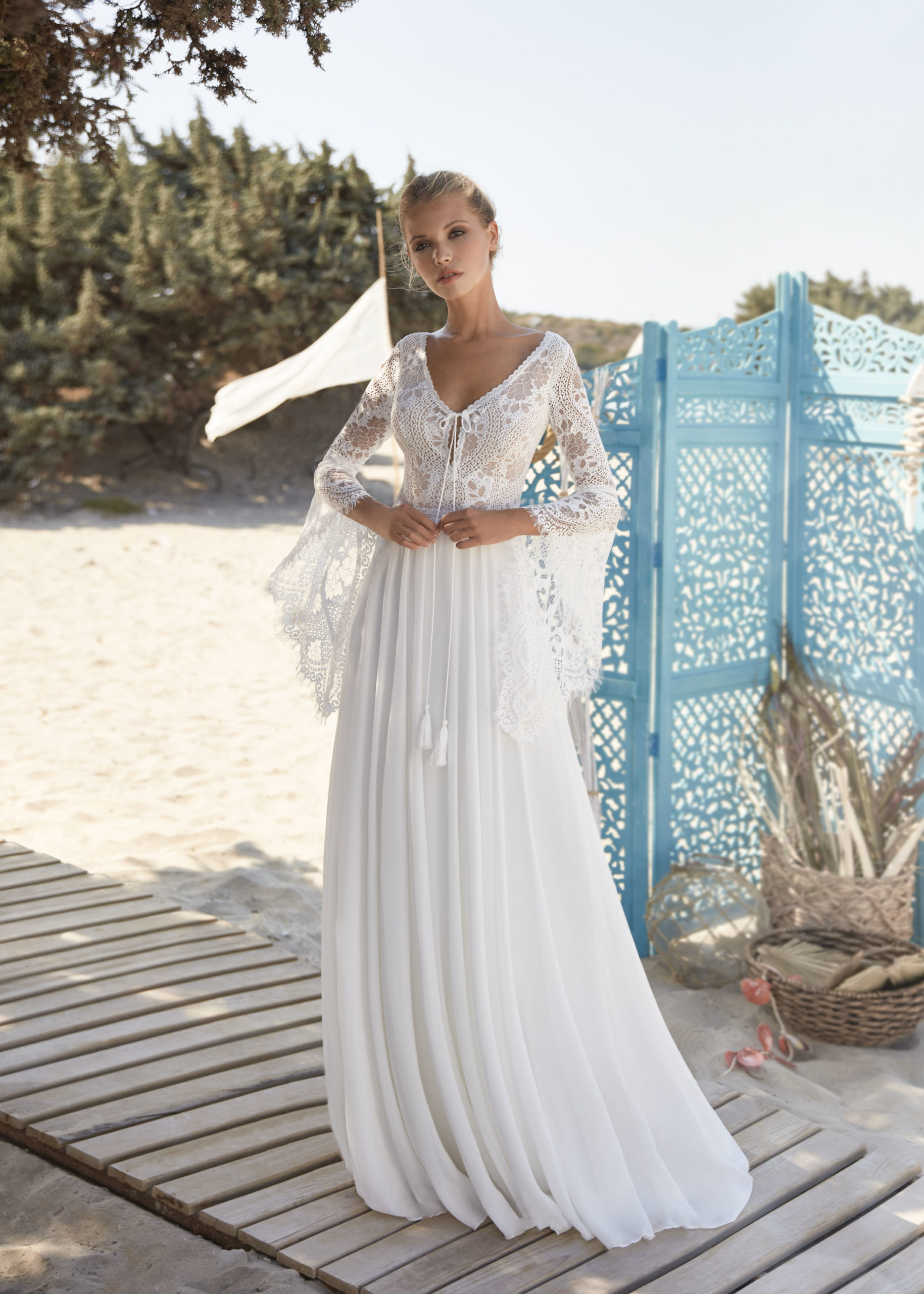 Hervé Paris Boho Destination Vias robe mariée bohème