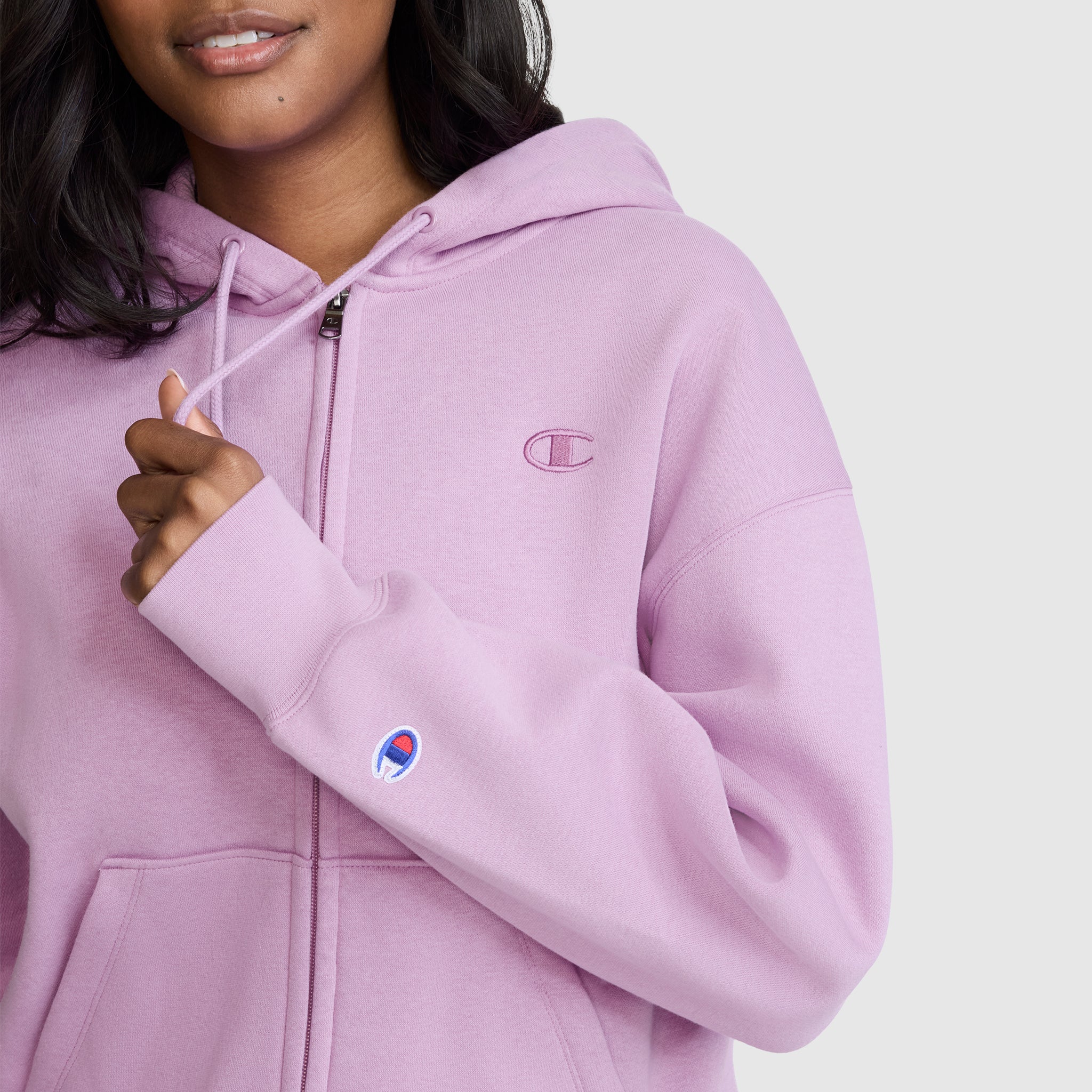Champion Powerblend sweat zippé à capuche Smoky Grape molleton
