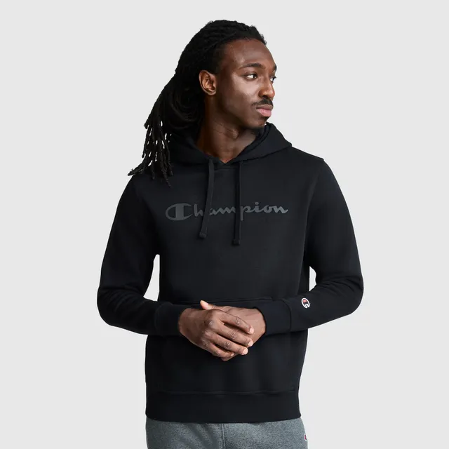 Champion Powerblend Hoodie sweat à capuche noir logo tonal