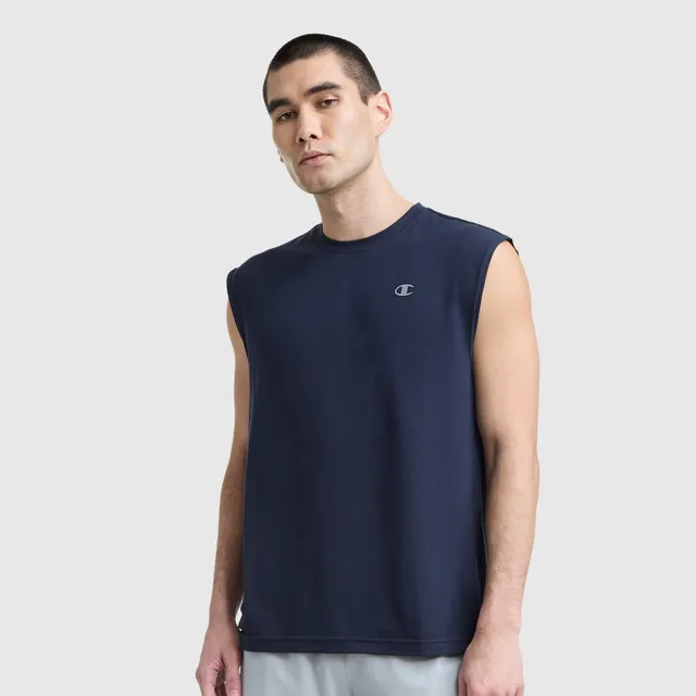 Champion Muscle Tee Script T-Shirt Marine