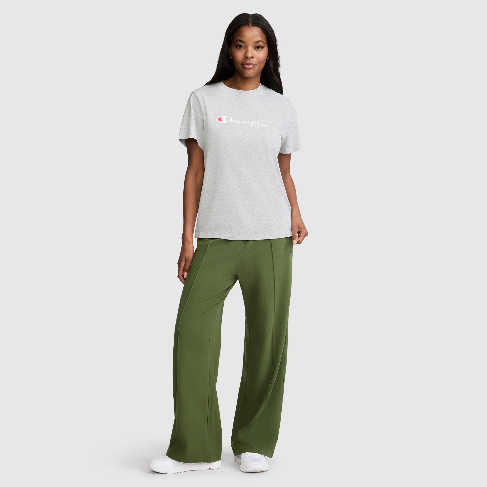 Champion Open Bottom Pant pantalon femme Chive stretch