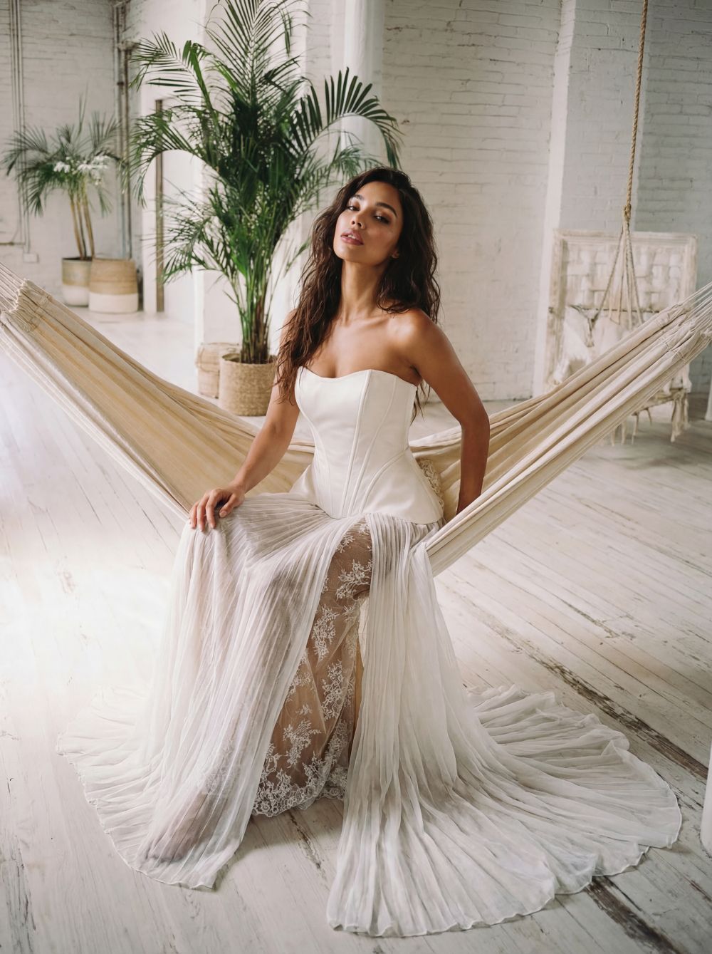 Hervé Paris Promise Paolina robe de mariée satin