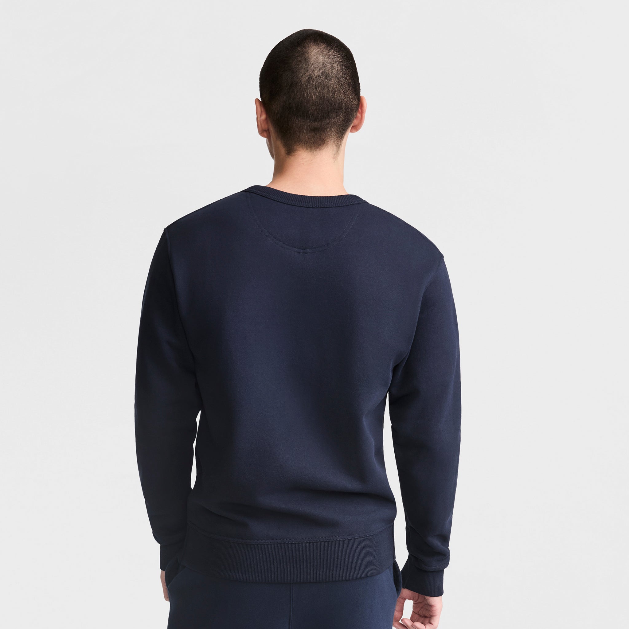 Champion Powerblend Crewneck Sweat Homme Bleu Marine Chaud