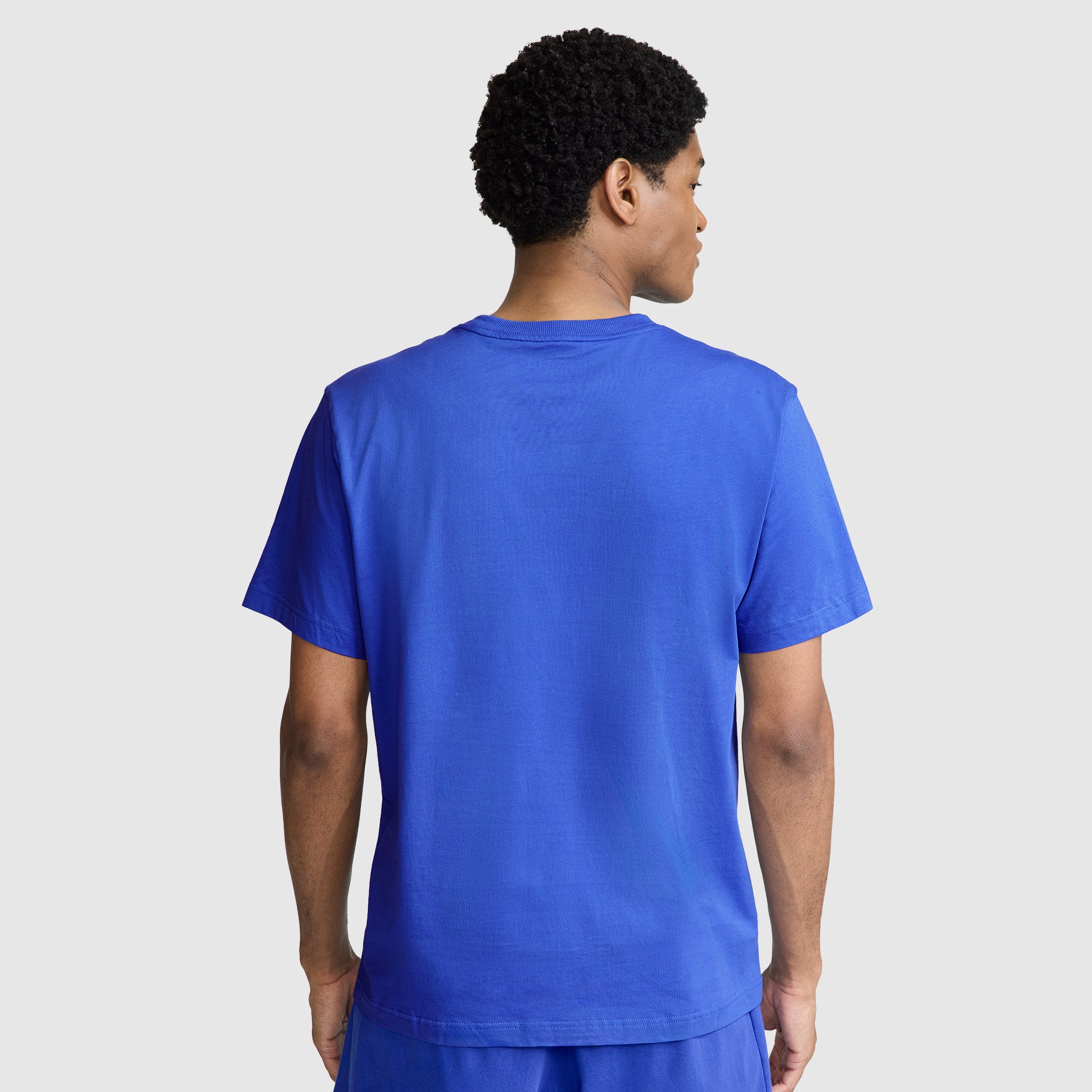 Champion Classic T-Shirt C Logo t-shirt homme Dazzling Blue coton