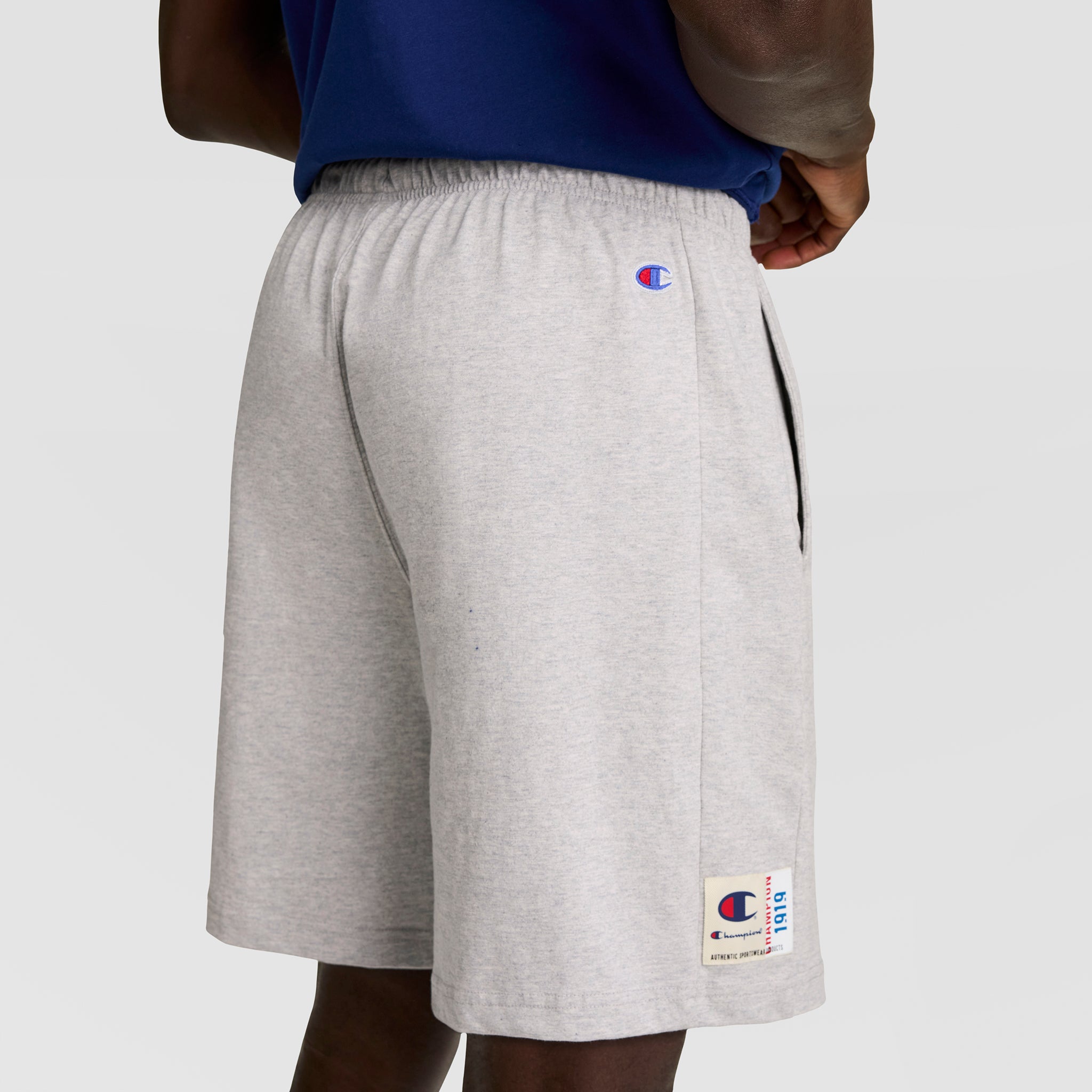Champion 7" Jersey Short C Logo short gris chiné coton