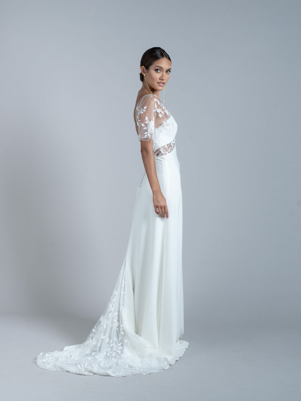 Rime Arodaky Kiss robe de mariée crêpe tulle brodé