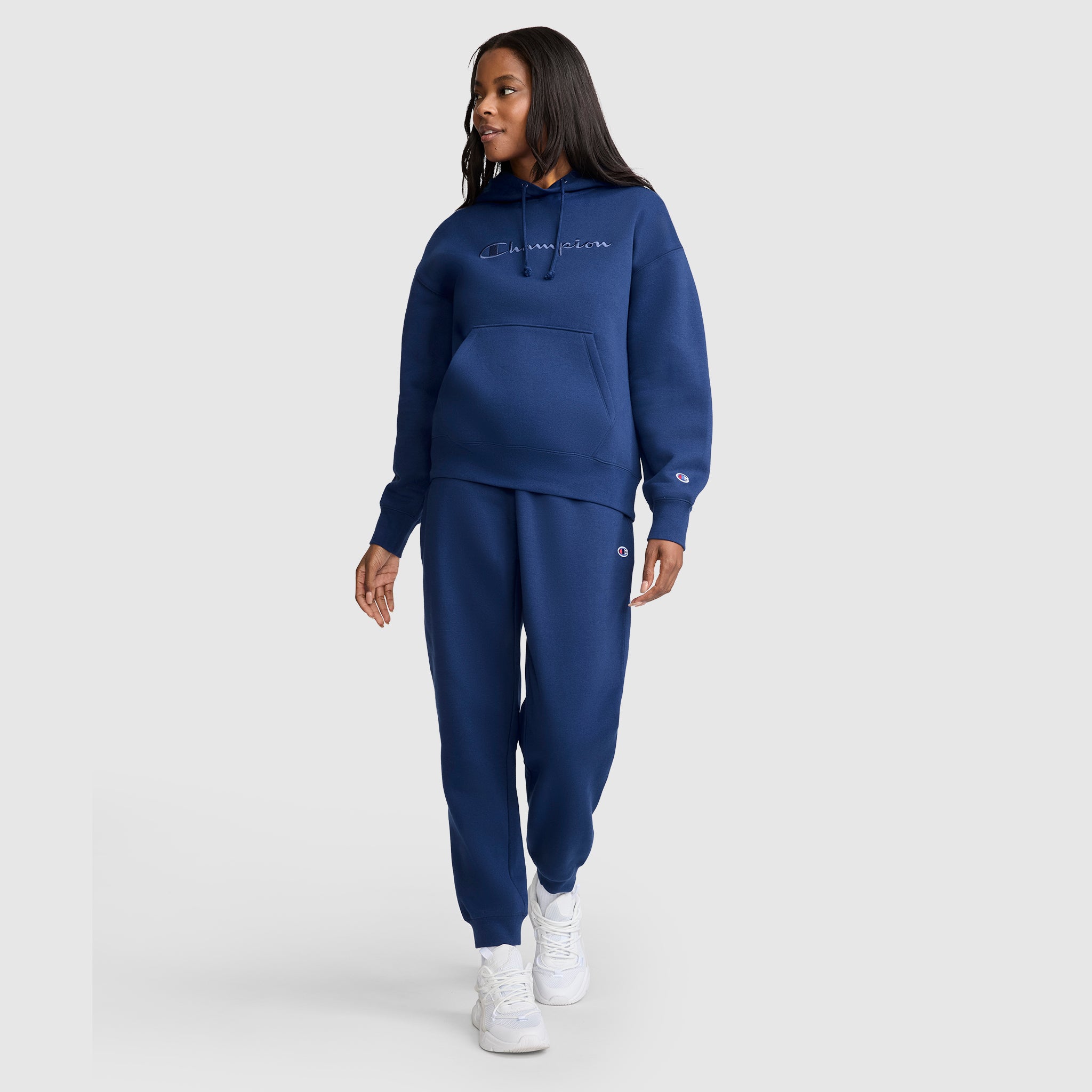 Champion Powerblend Joggers C Logo jogging Blue Depths