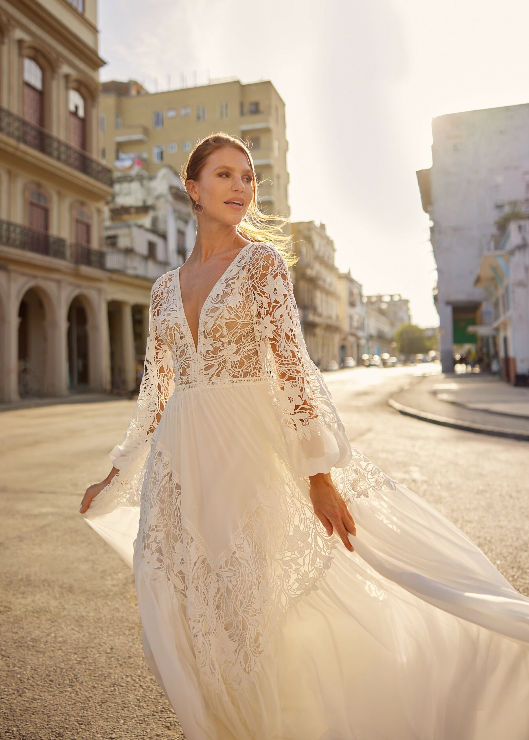 Hervé Paris Libre Langley robe de mariée fluide