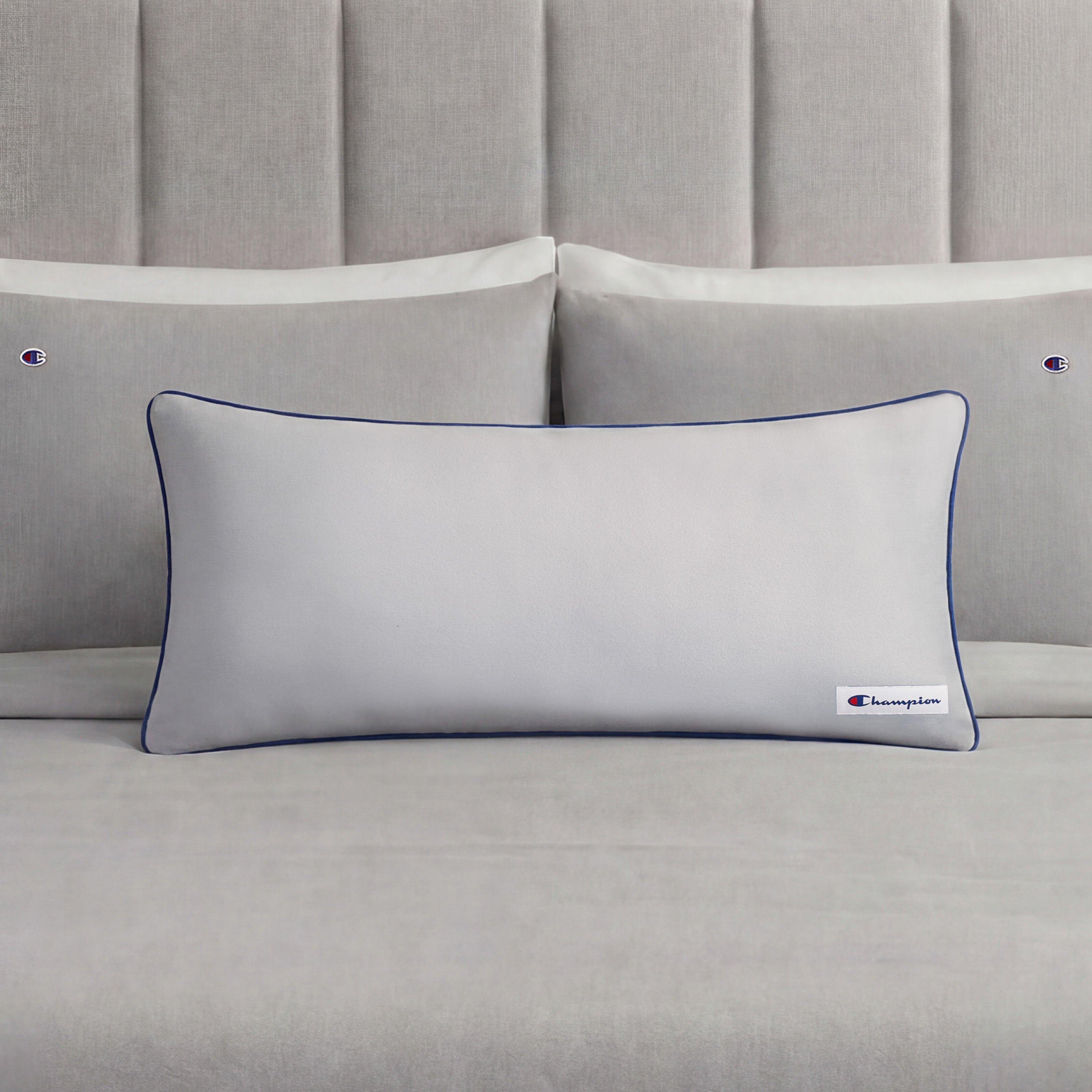 Champion Room Decor Faux Wool Body Pillow traversin gris 16x36