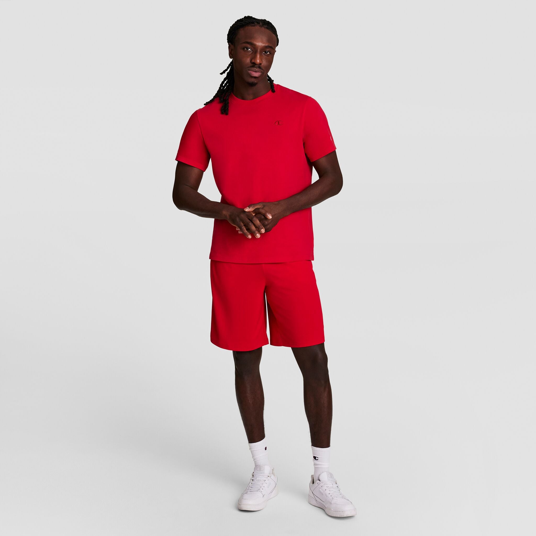 Champion Short Sport Homme Rouge Tango 10 Pouces Séchage Rapide