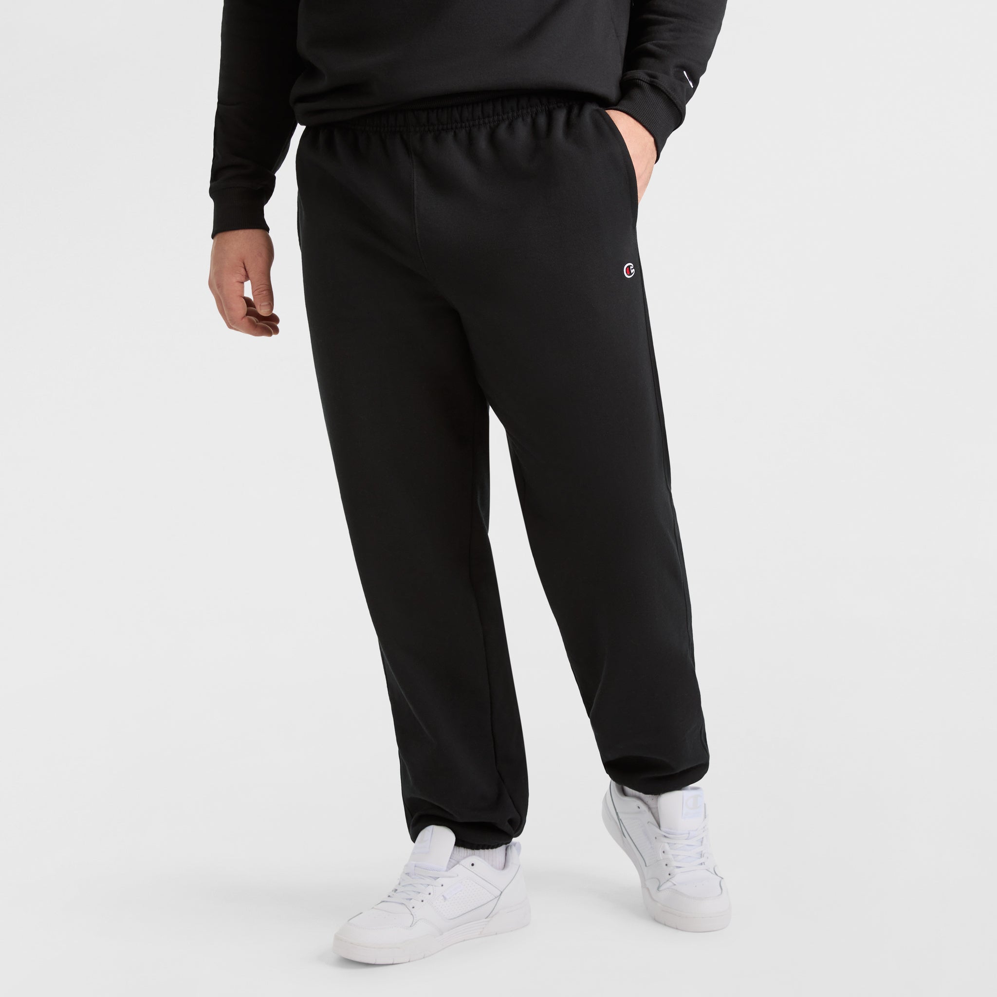 Champion Powerblend Pantalon Jogging Noir Cinched Bottom