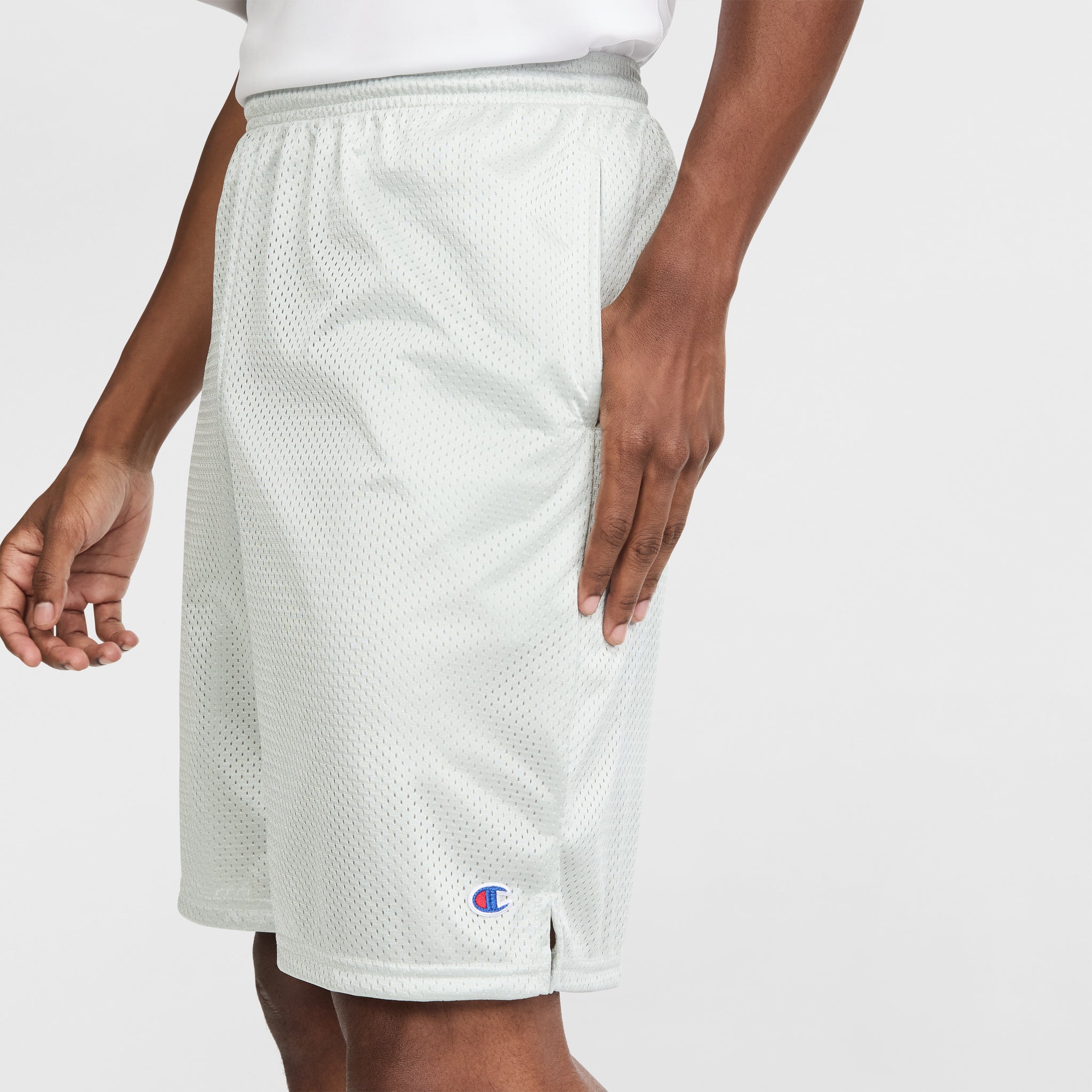 Champion 9" Classic Mesh Shorts C Logo short mesh gris 9 pouces