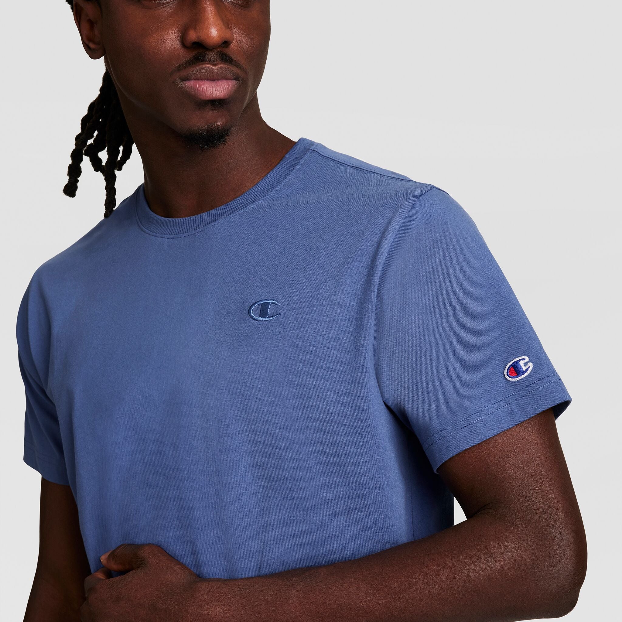 Champion Classic C Logo t-shirt homme Coastal Fjord coton