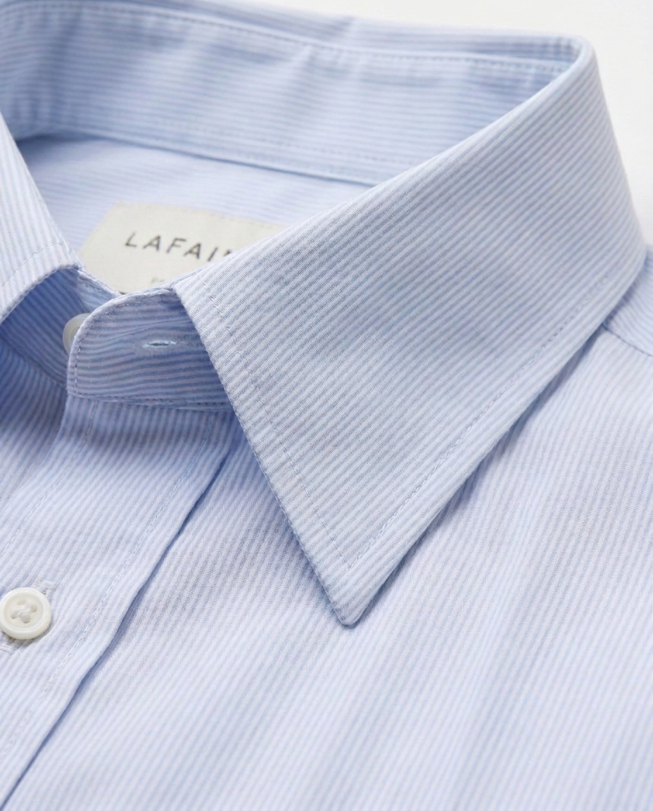 LAFAURIE LUTECE chemise blanc navy rayée coton