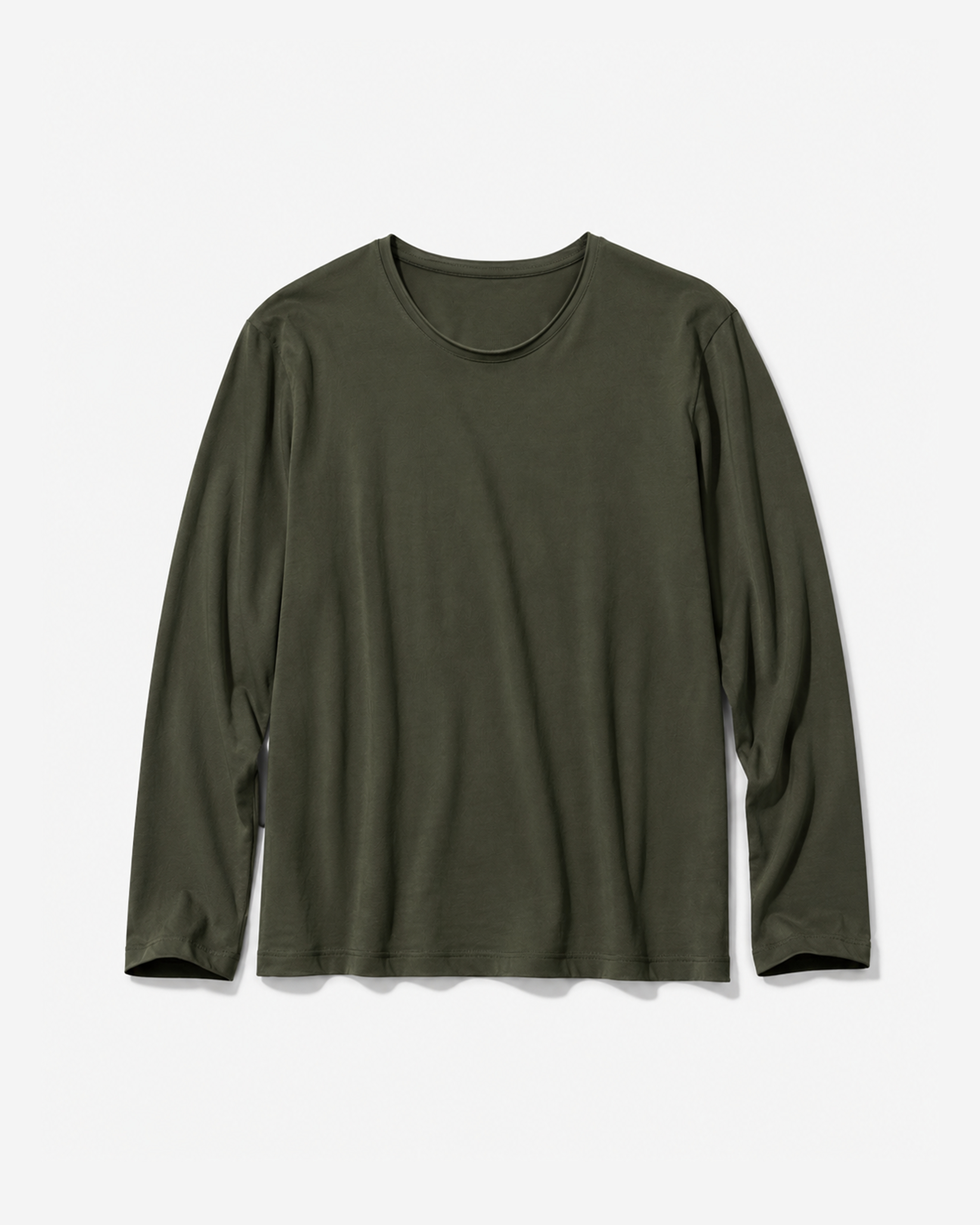 LAFAURIE ACHILLE t-shirt kaki manches longues voile coton