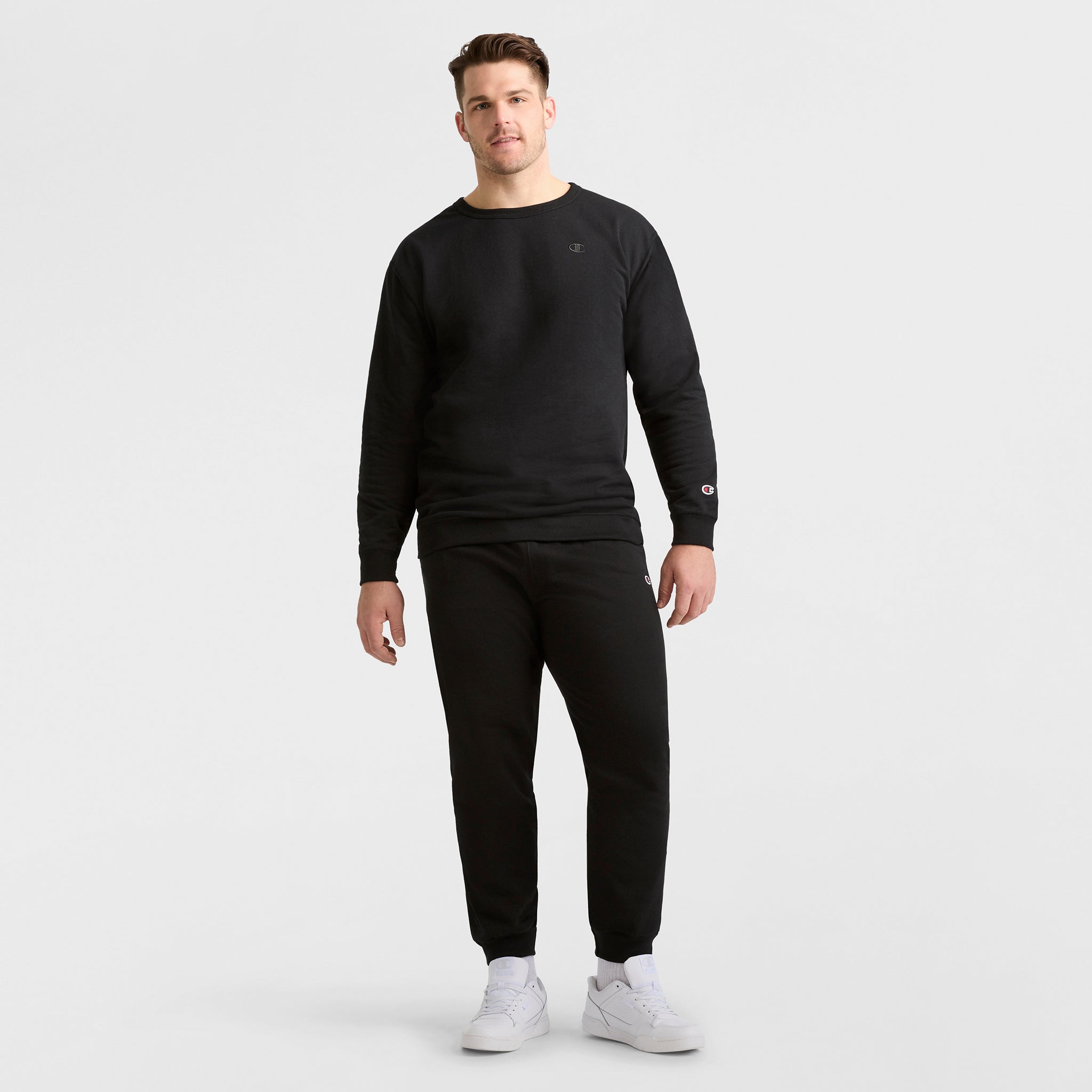 Champion Powerblend Jogger C Logo homme noir grande taille
