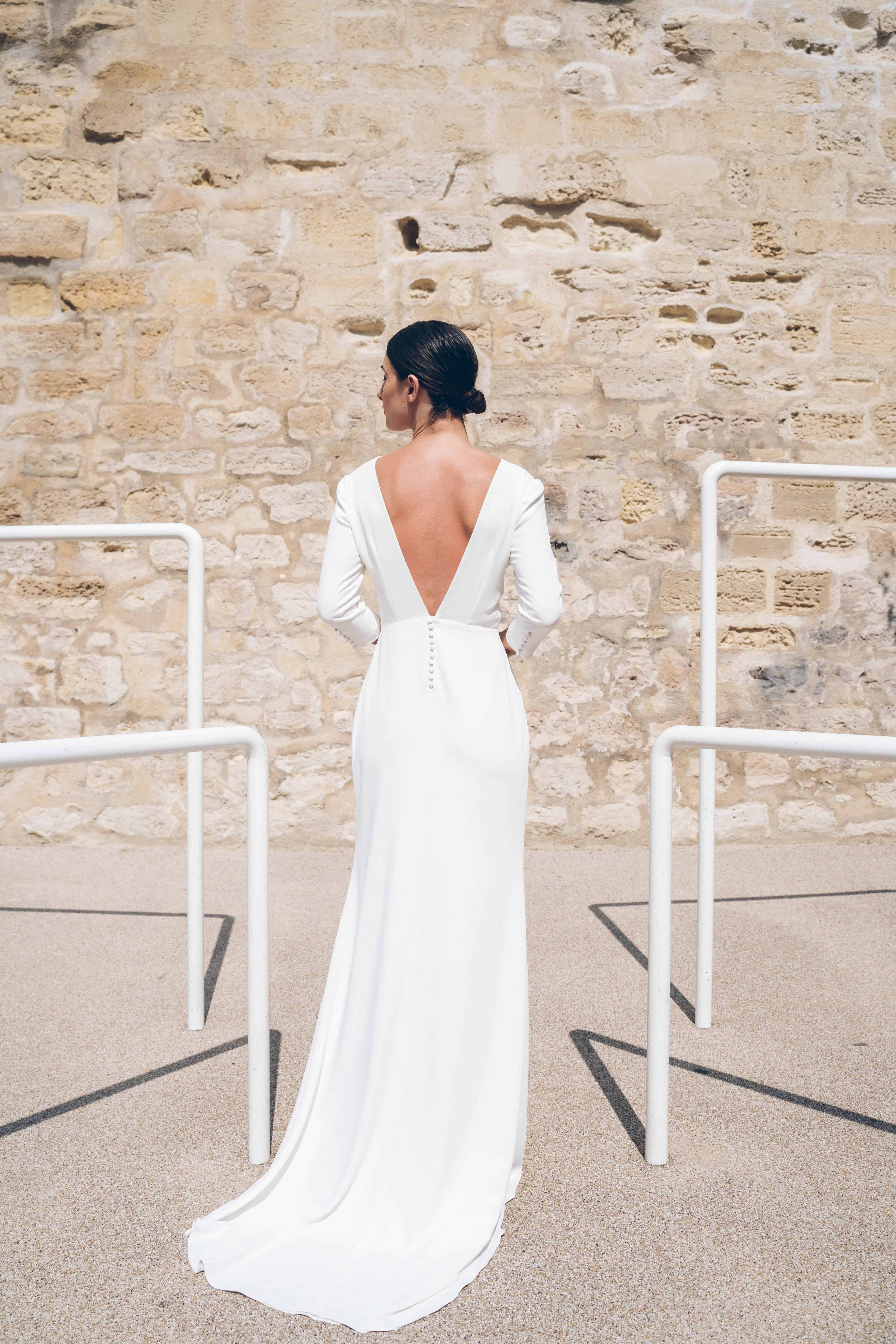 Maison Floret Sur-mesure Darius robe mariée ceinture brodée
