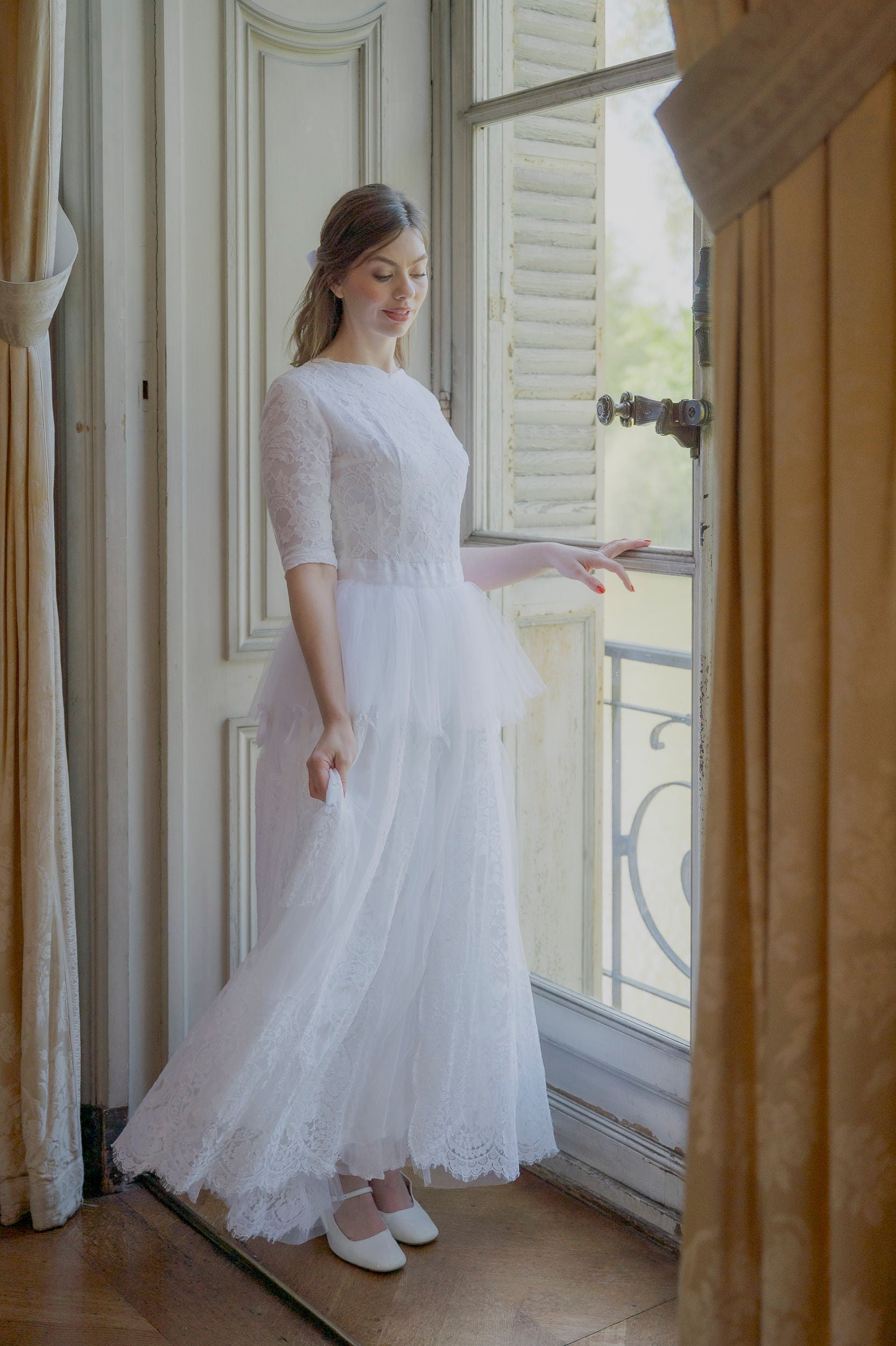 Solène Gisèle Eglantine robe de mariée taille 36 dentelle