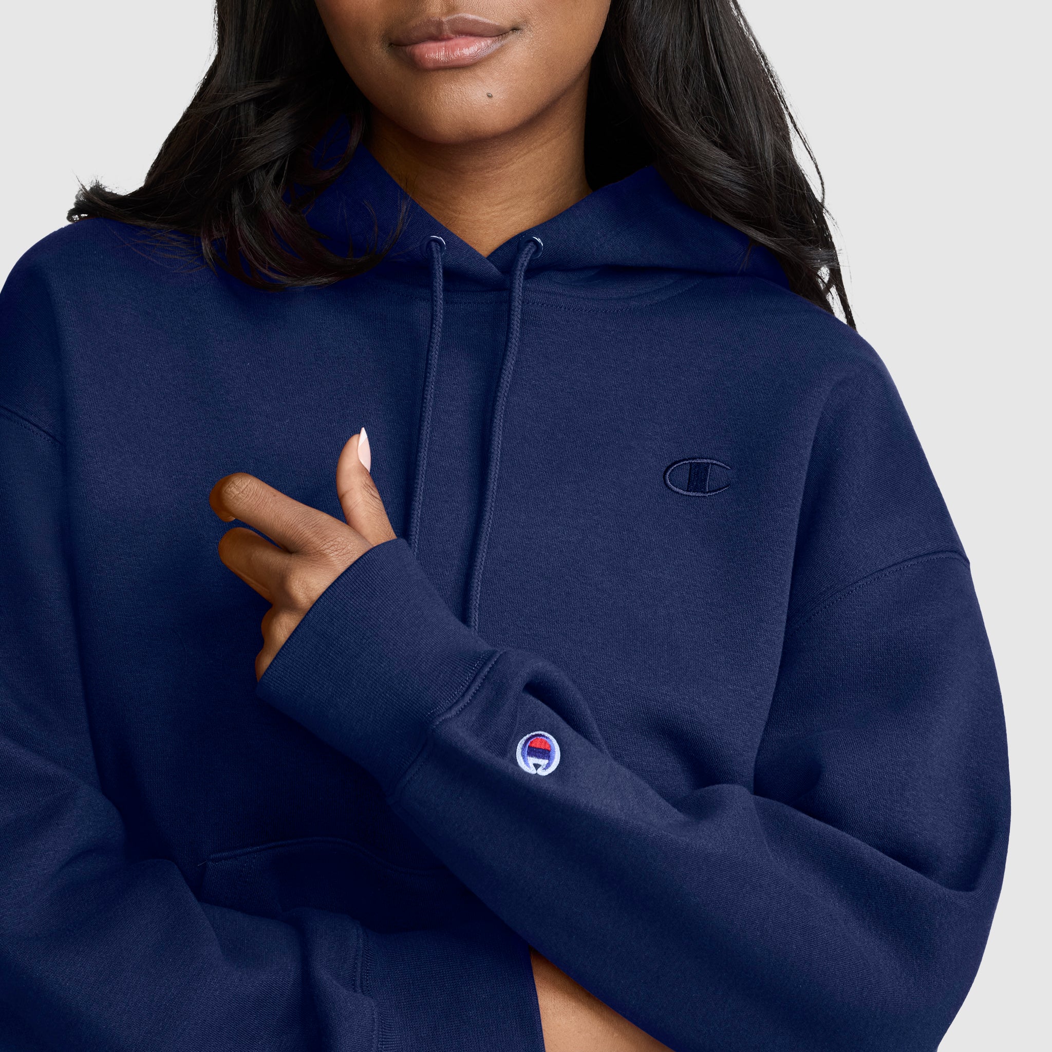 Champion Powerblend Small C Freshman hoodie bleu depths