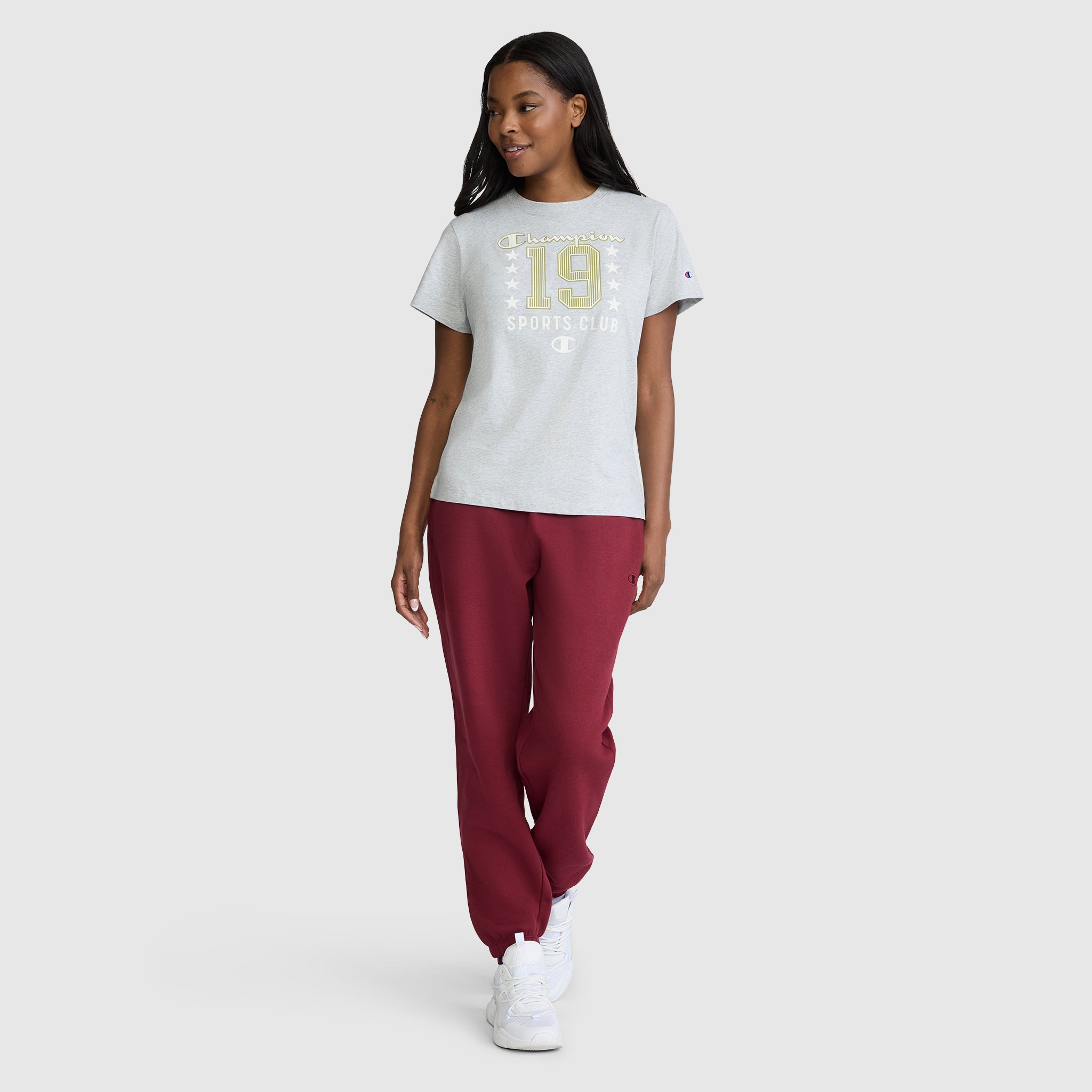 Champion Sports Club 19 t-shirt coton Oxford Grey