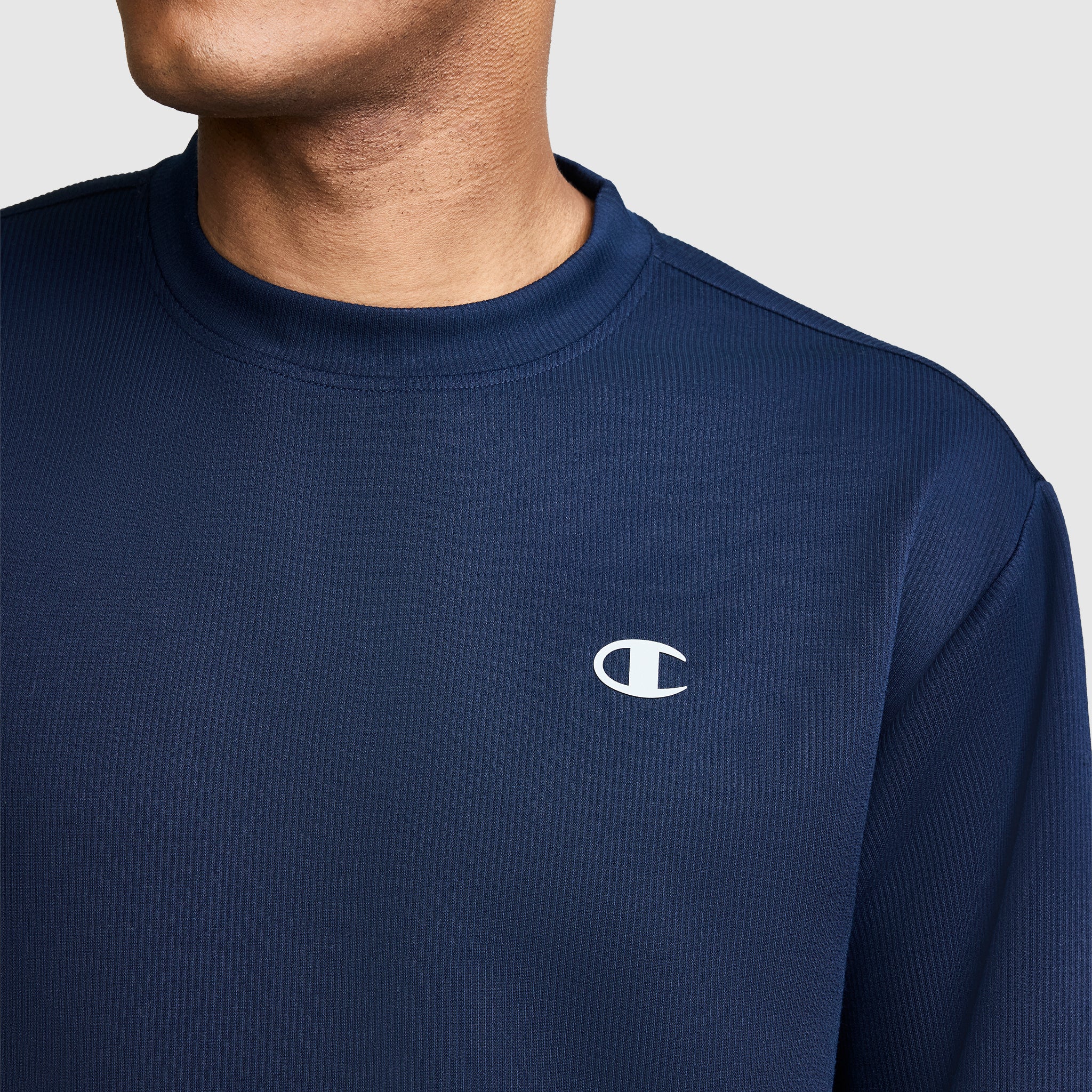 Champion Sport Crewneck C Logo sweat col rond bleu marine