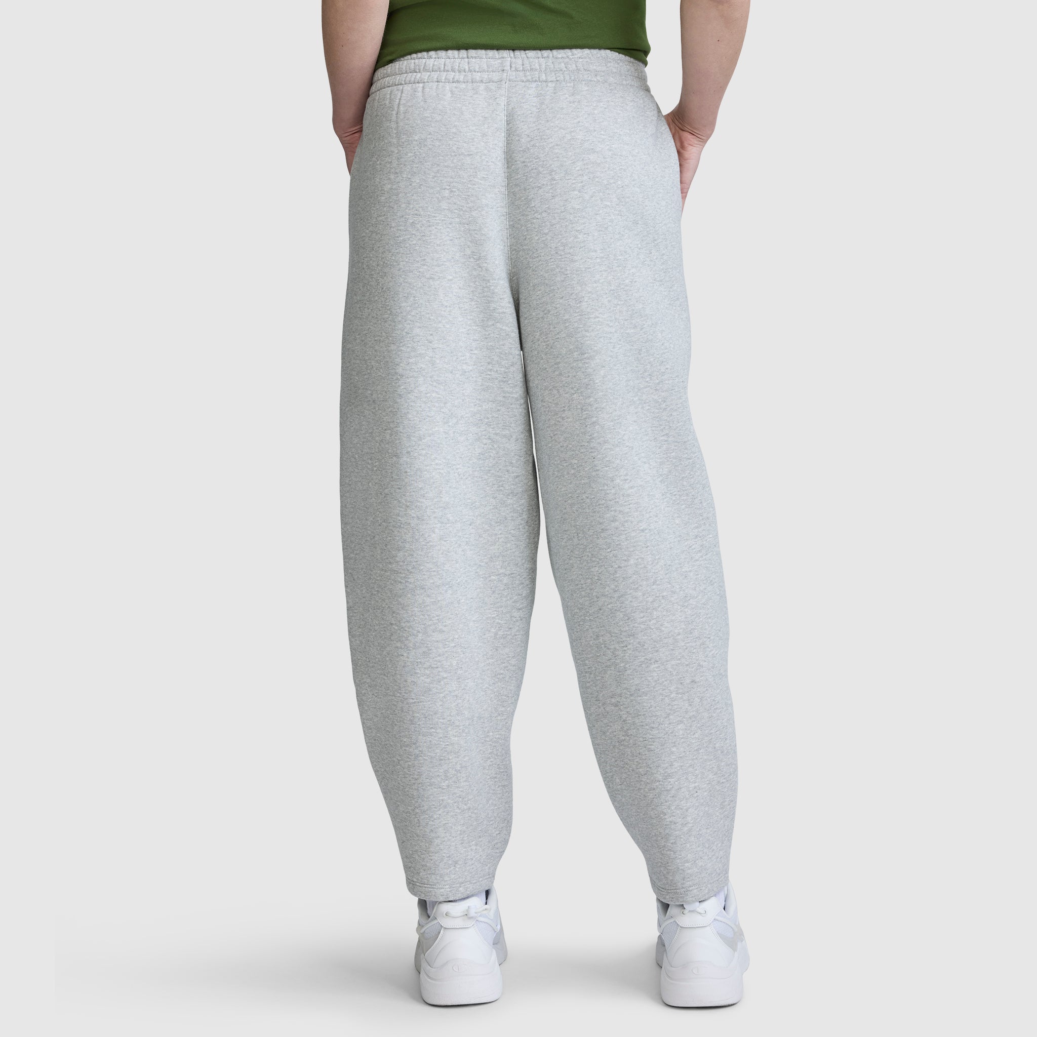 Champion Pants Barrel Leg Fleece Pant pantalon gris molleton