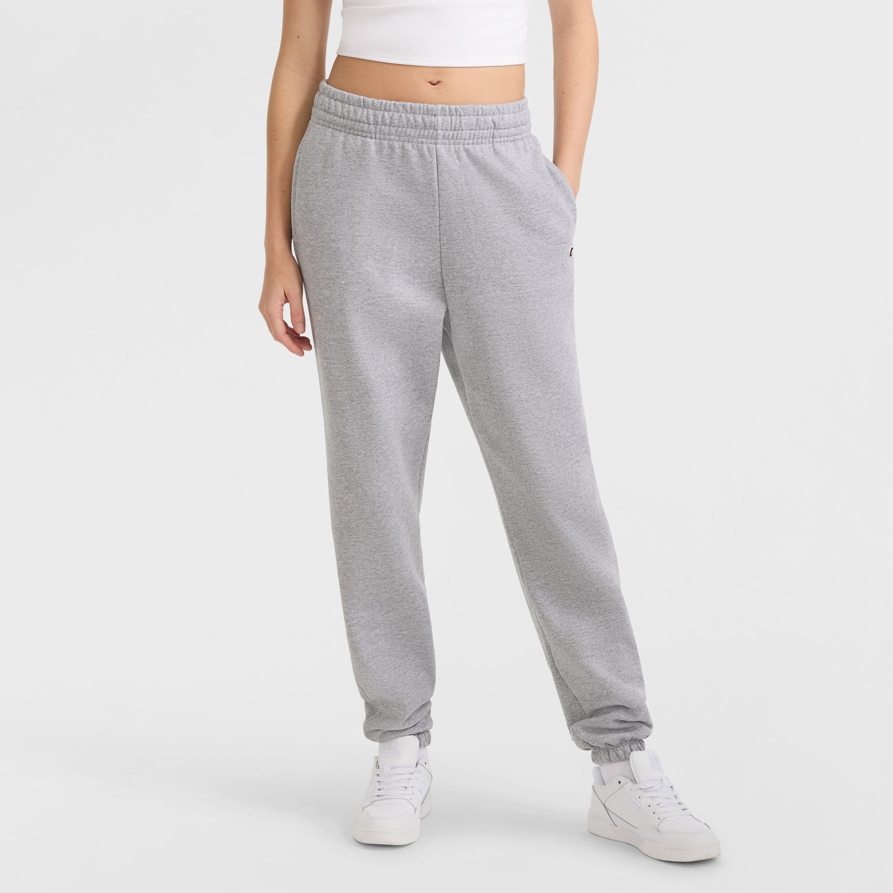 Champion Powerblend Oversized jogging femme Oxford Grey molleton large