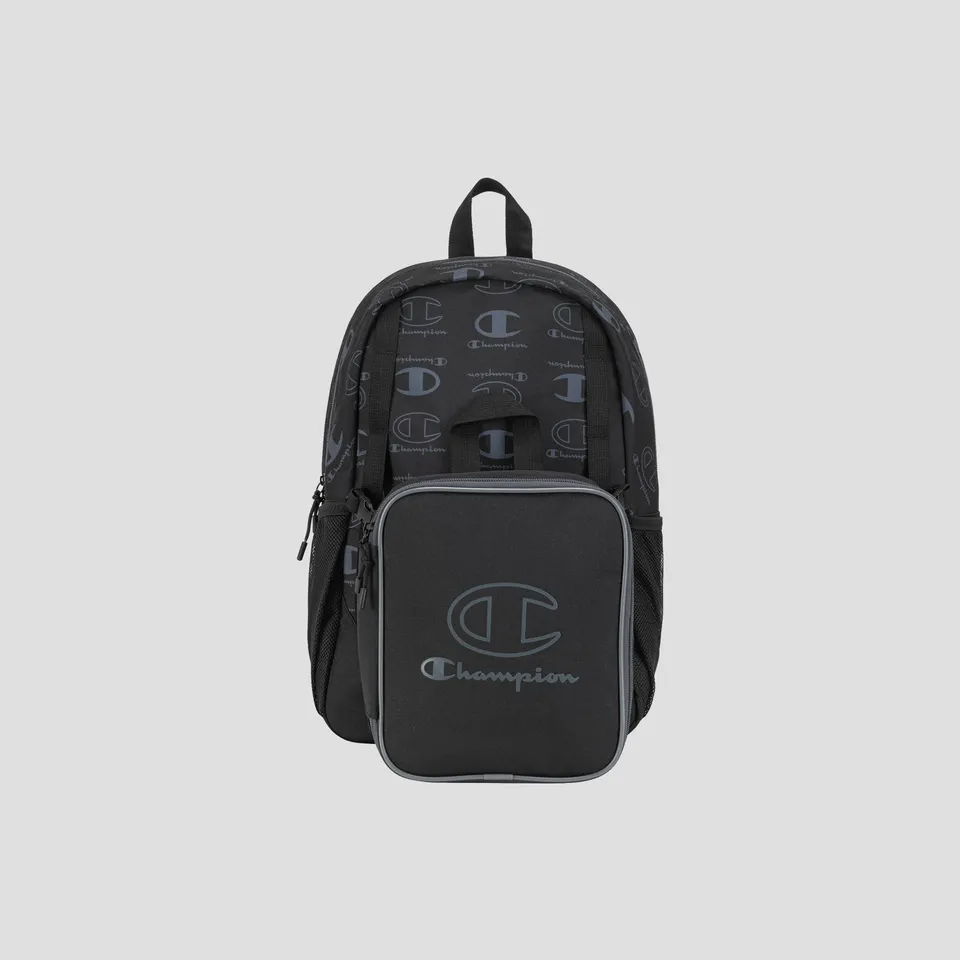 Champion Mode sac à dos + lunch noir gris