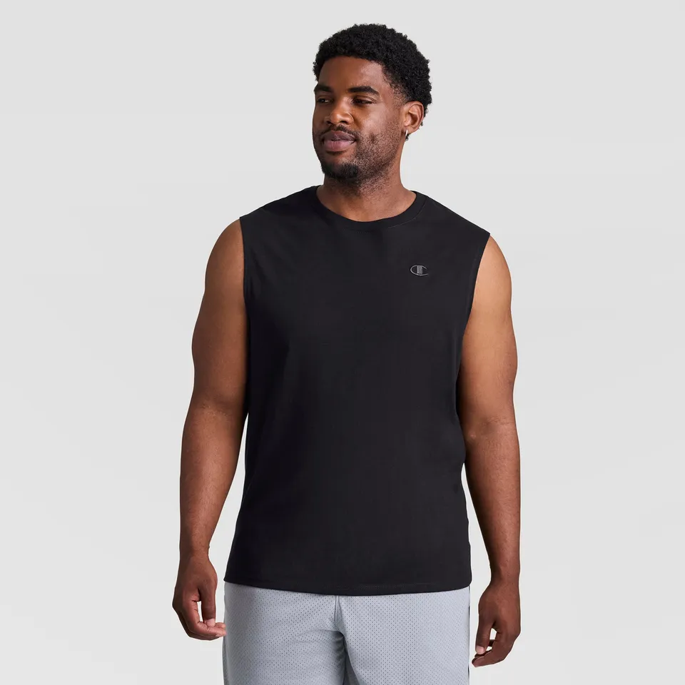 Champion Muscle Tank débardeur Black coton Big Tall