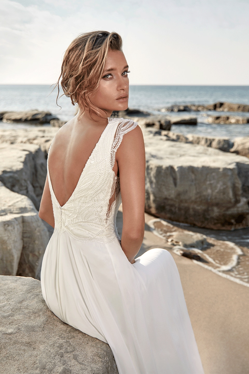 Hervé Paris Vintage Collection Targon robe de mariée longue