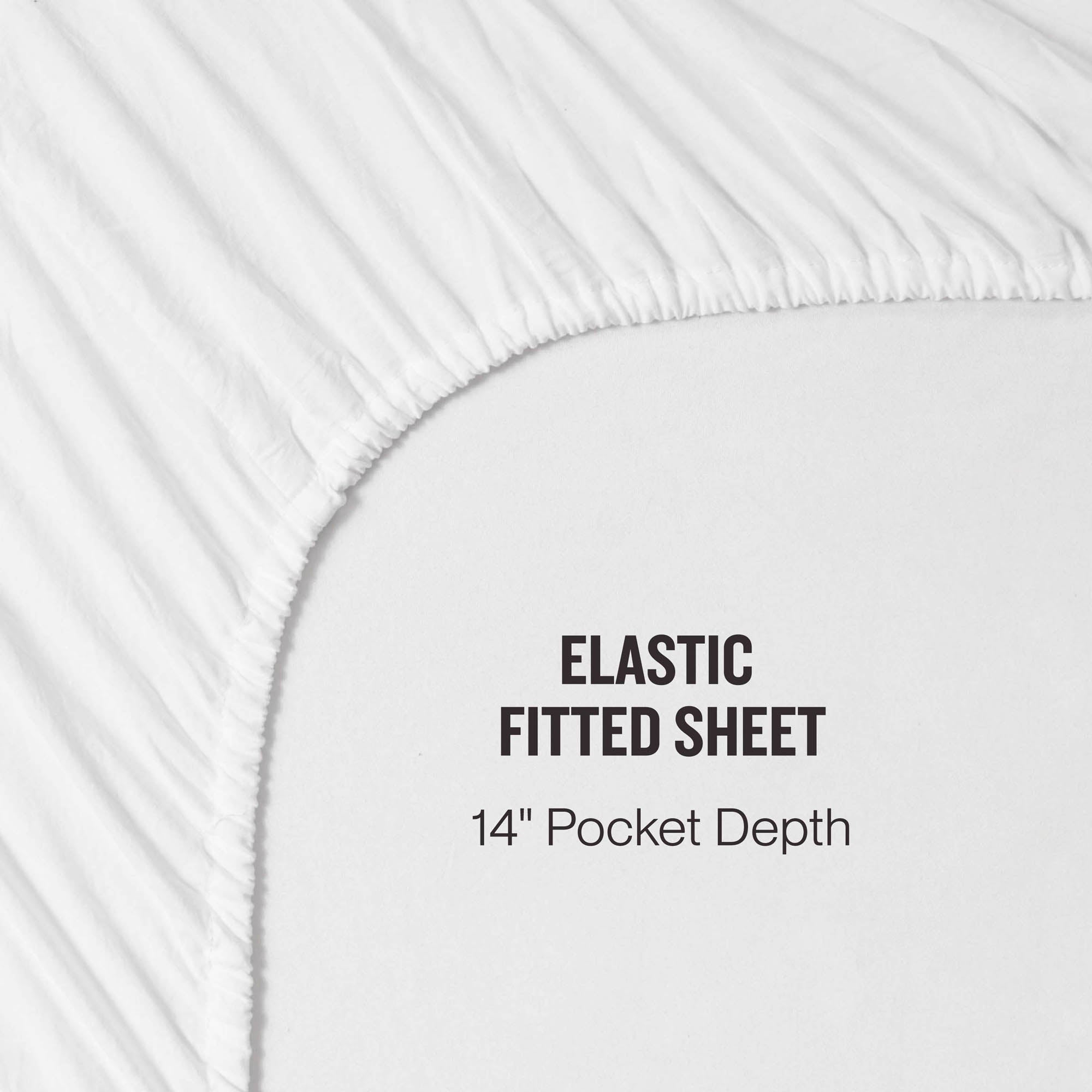 Champion Embroidery Patch parure draps blanc microfibre