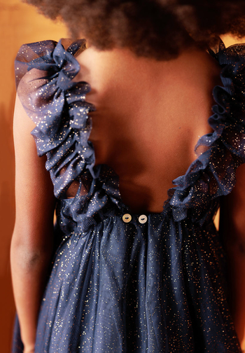 Le Jour de Notre Oui Scarlett Bleu nuit robe fille cérémonie