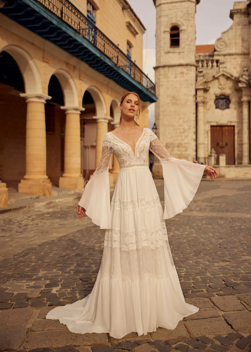 Hervé Paris Libre Leticia robe de mariée longue