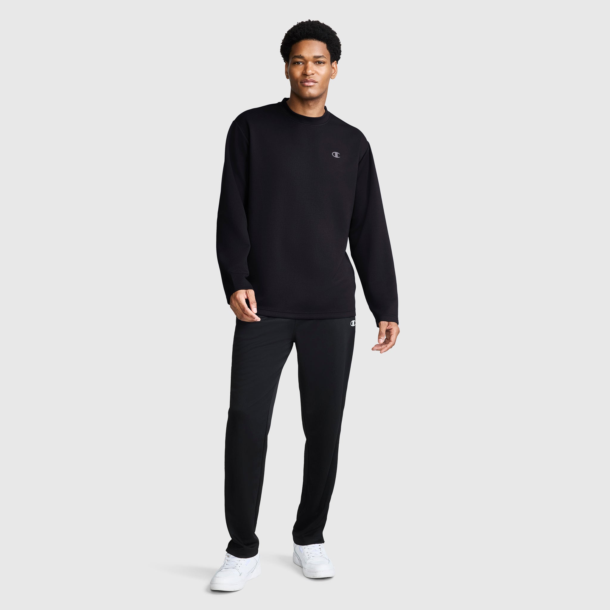 Champion Sport Crewneck sweat Black col rond manches longues