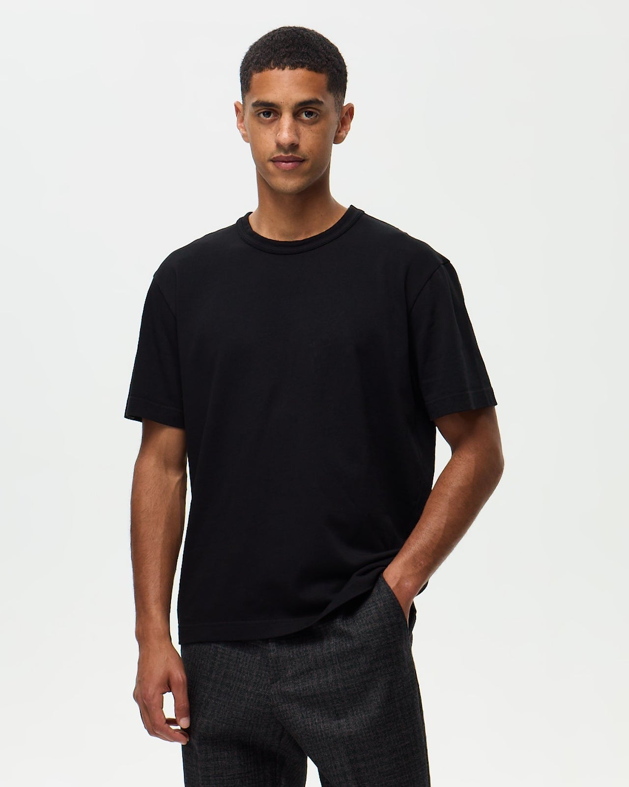 Lafaurie Darcy T-shirt Noir Coton 210g Coupe Droite