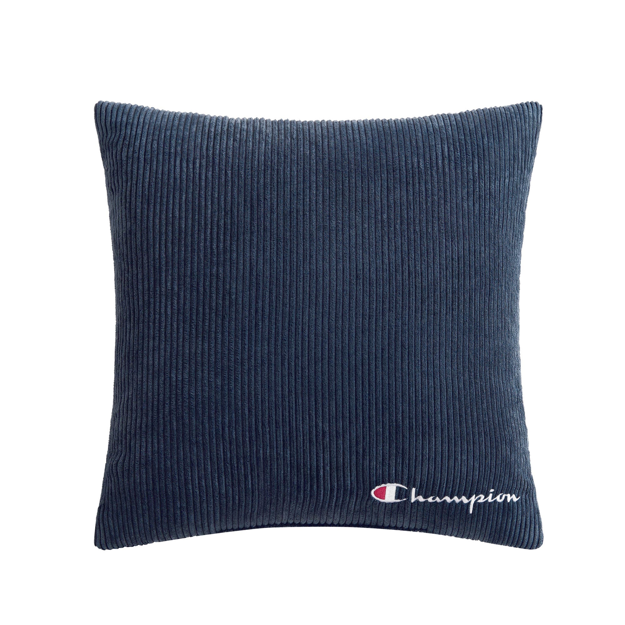 Champion Logo Coussin Carré 45x45 Navy Bleu polyester