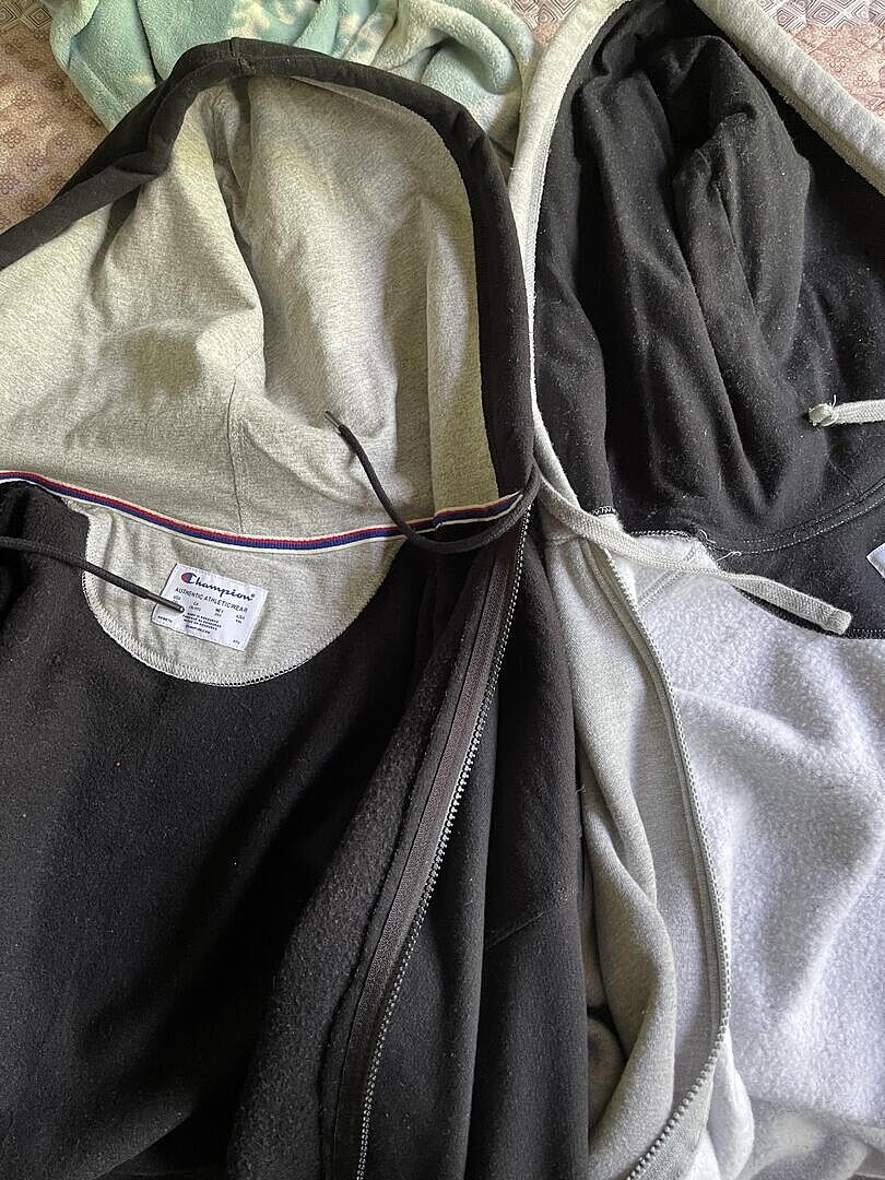 Champion Powerblend Full-Zip Hoodie sweat noir grande taille