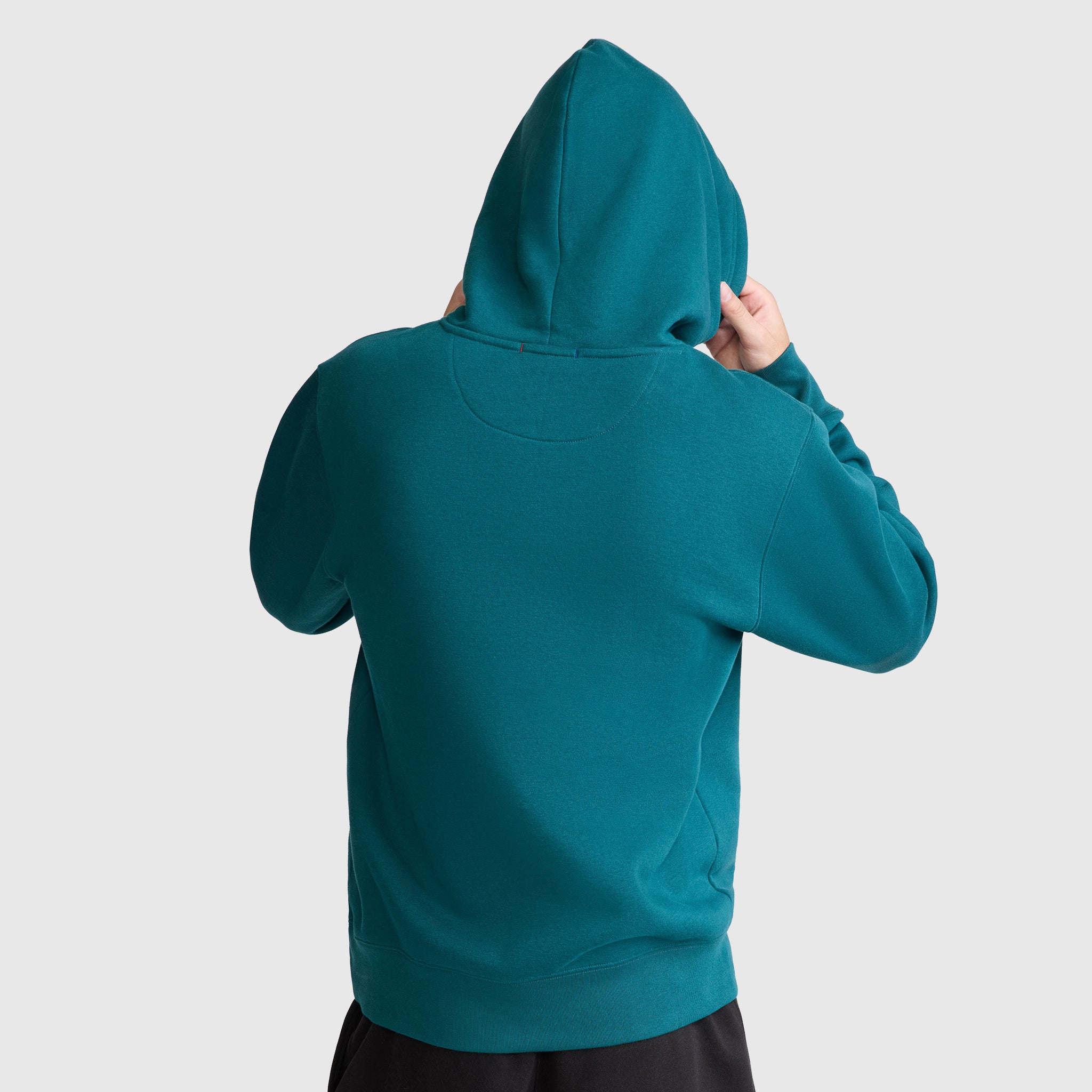 Champion Powerblend Tonal Script hoodie vert Deep Teal