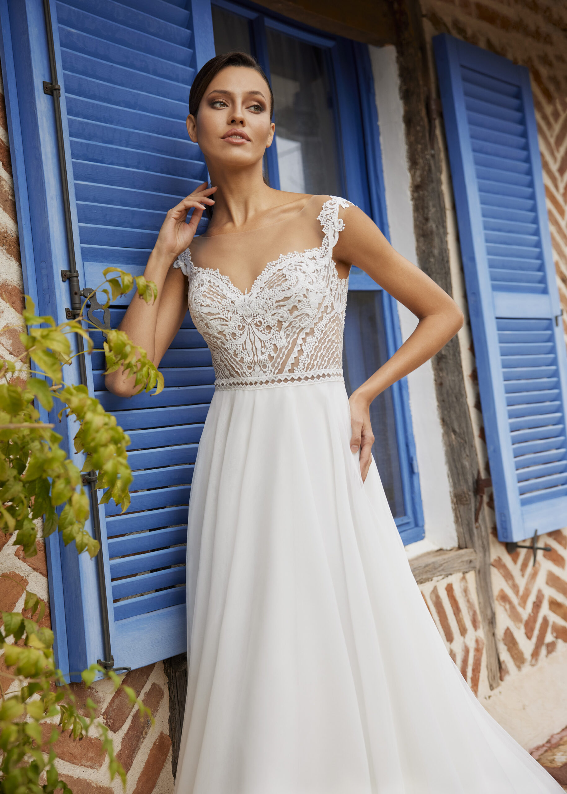 Hervé Paris My Freedom Amelie robe de mariée satin fluide
