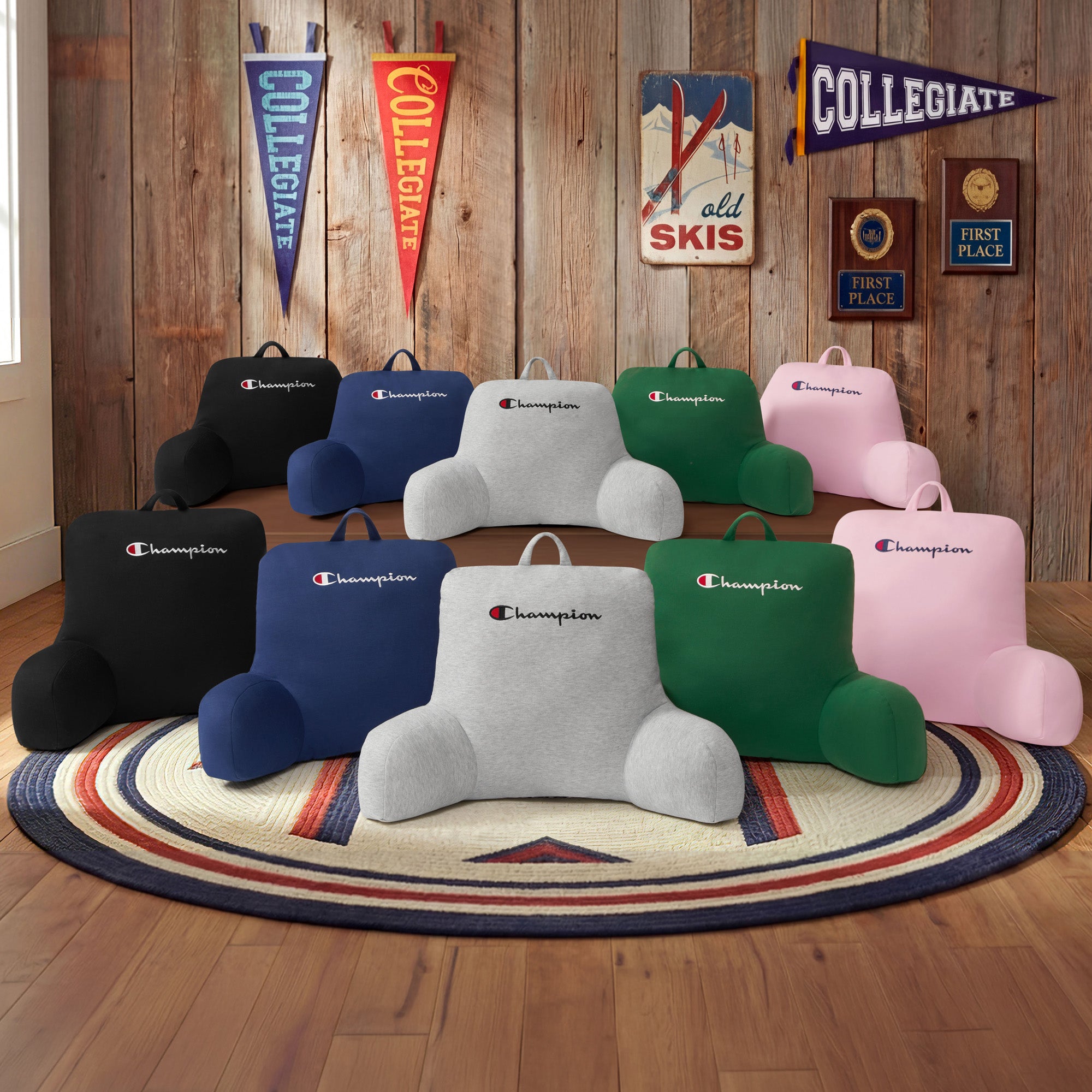 Champion Jersey Coussin de lecture Navy Blue 34 pouces