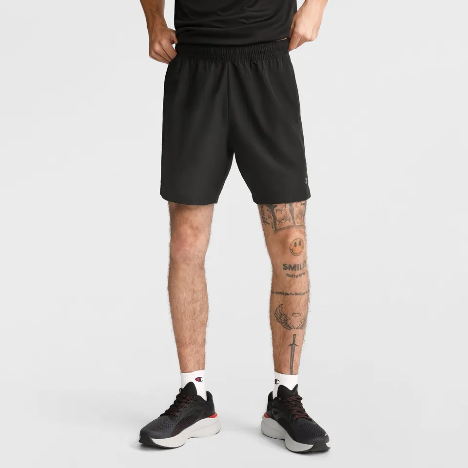 Champion 7" Woven short sport homme Black polyester