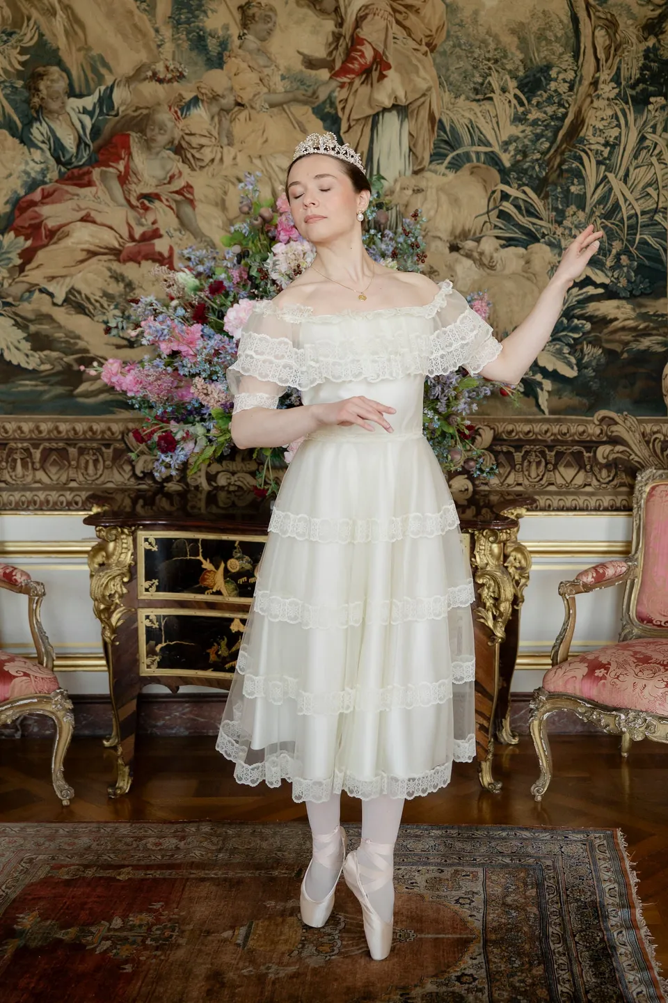 Solène Gisèle La mariée Sylva robe ivoire dentelle 36