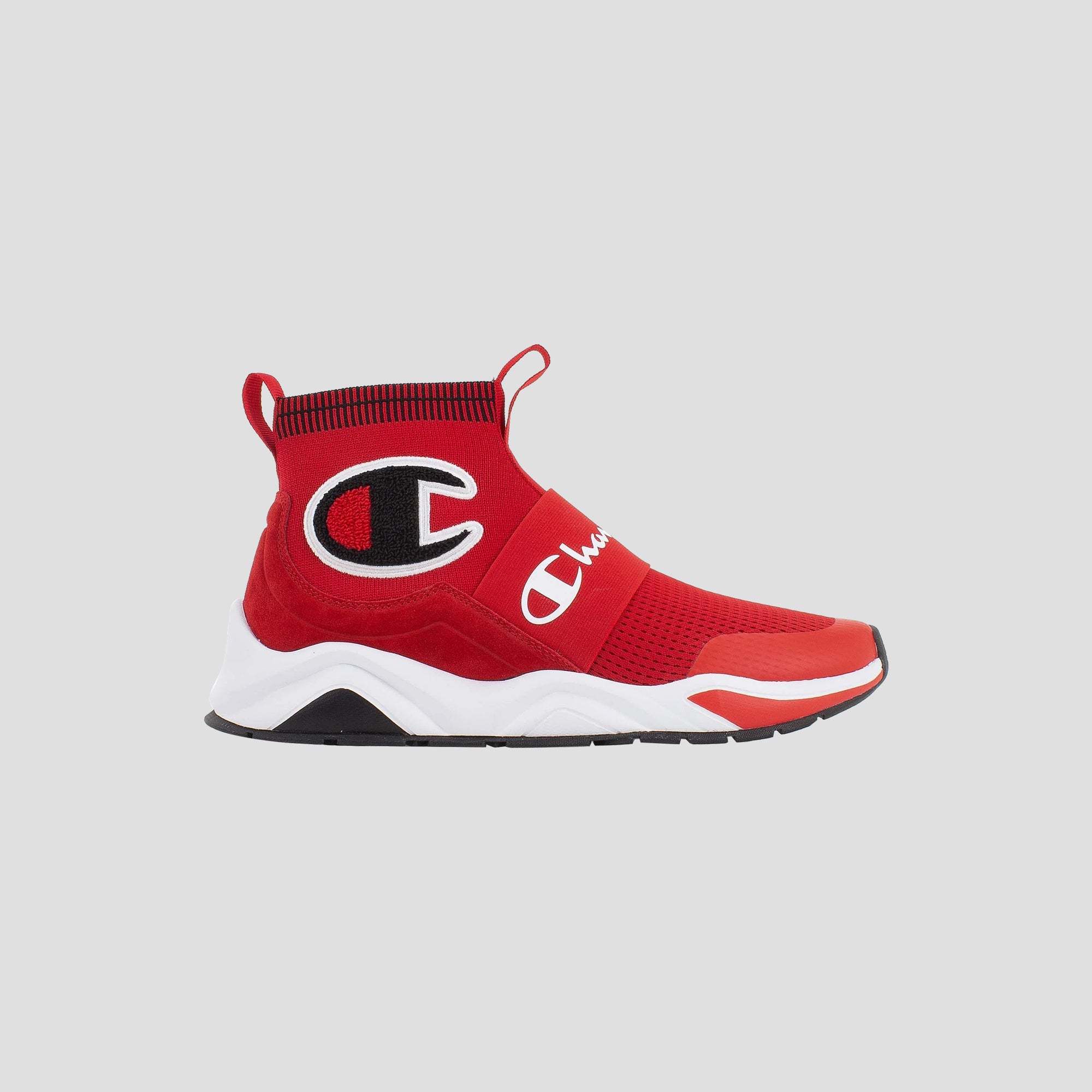 Champion Rally Pro Basket montante Homme Rouge knit EVA