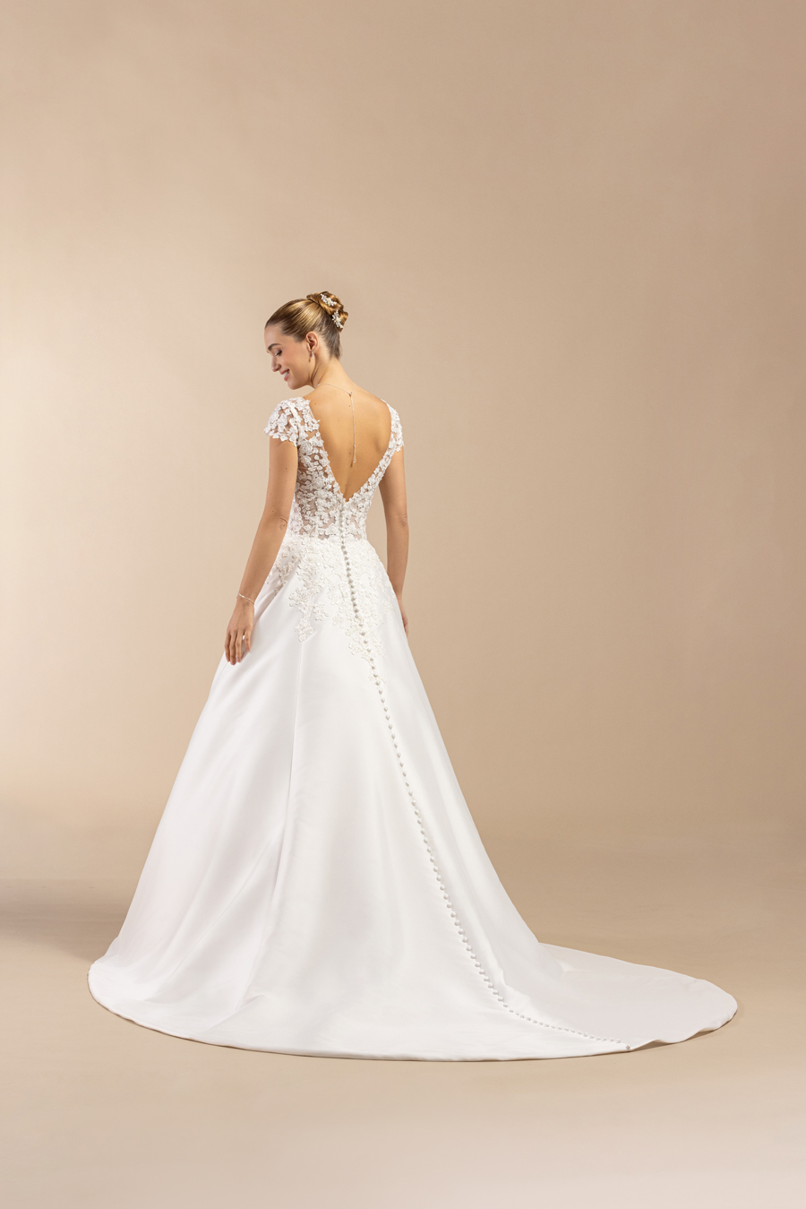 Le Jour de Notre Oui Bronze robe de mariée longue bronze