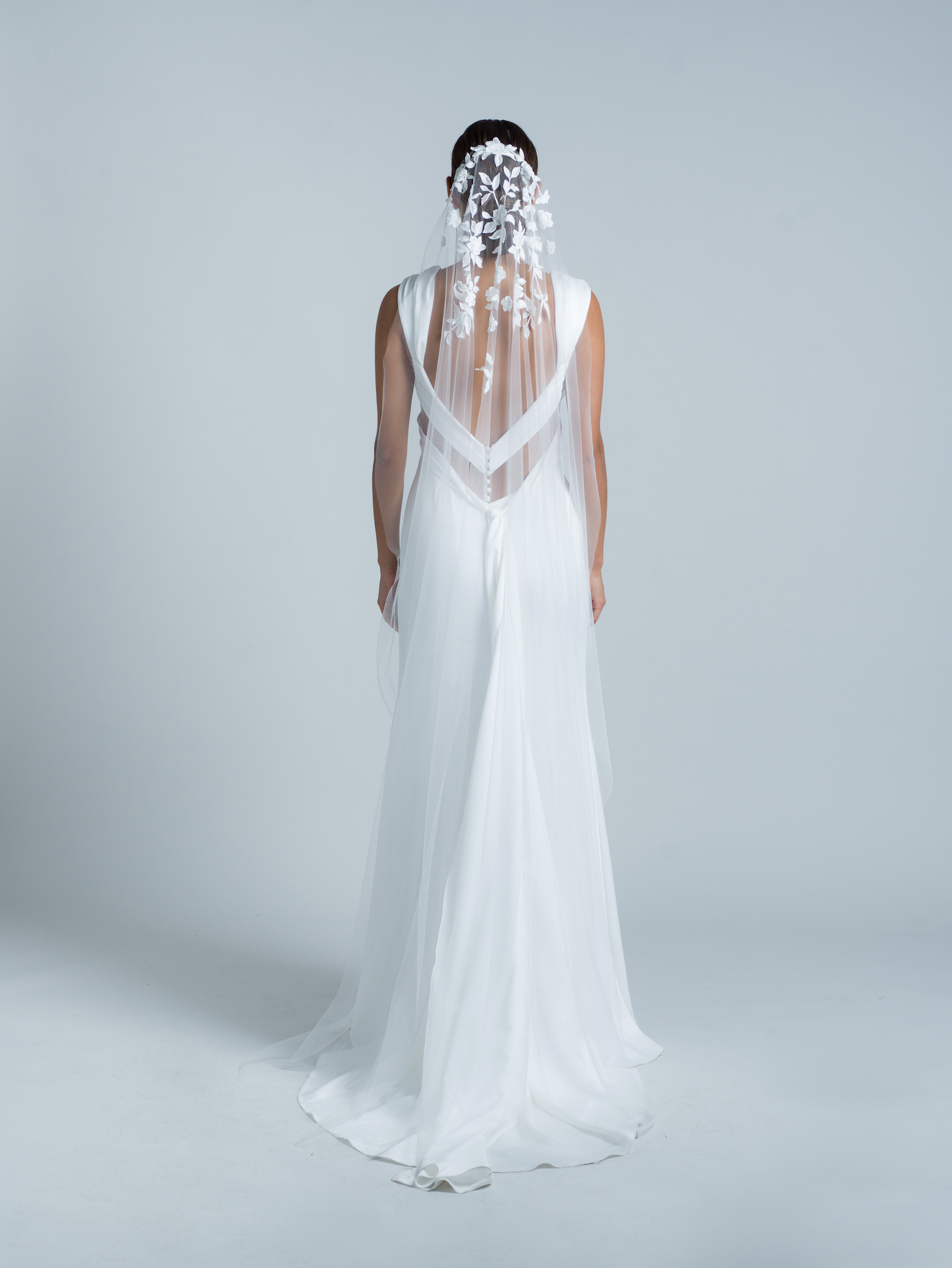 Rime Arodaky Accessories Santal voile de mariée cathédrale 3 m