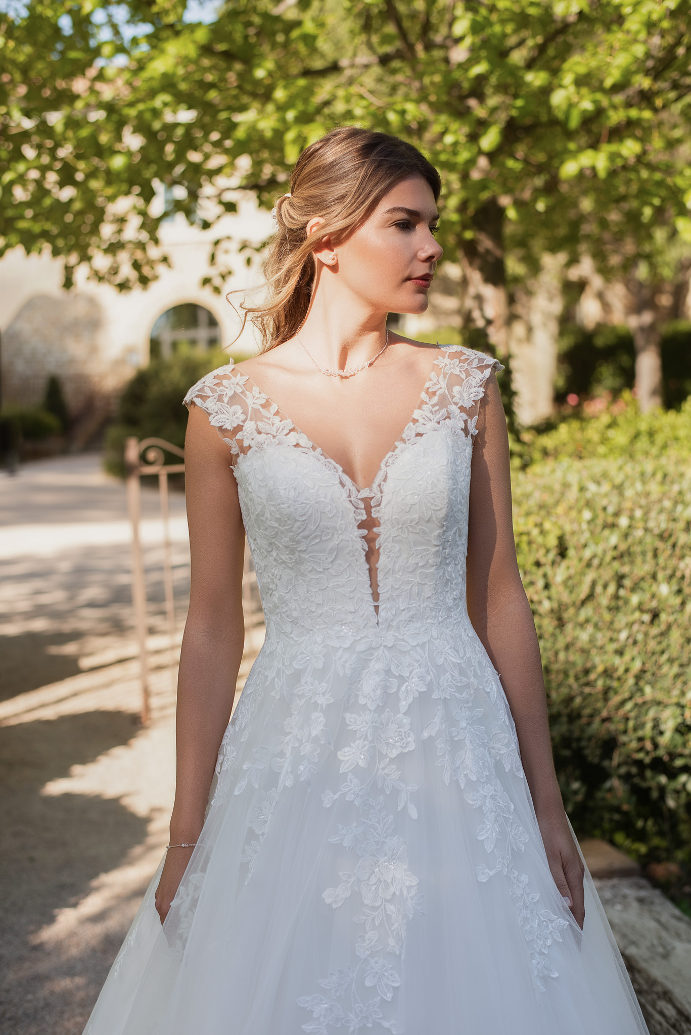 Le Jour de Notre Oui Innée robe de mariée satin fluide