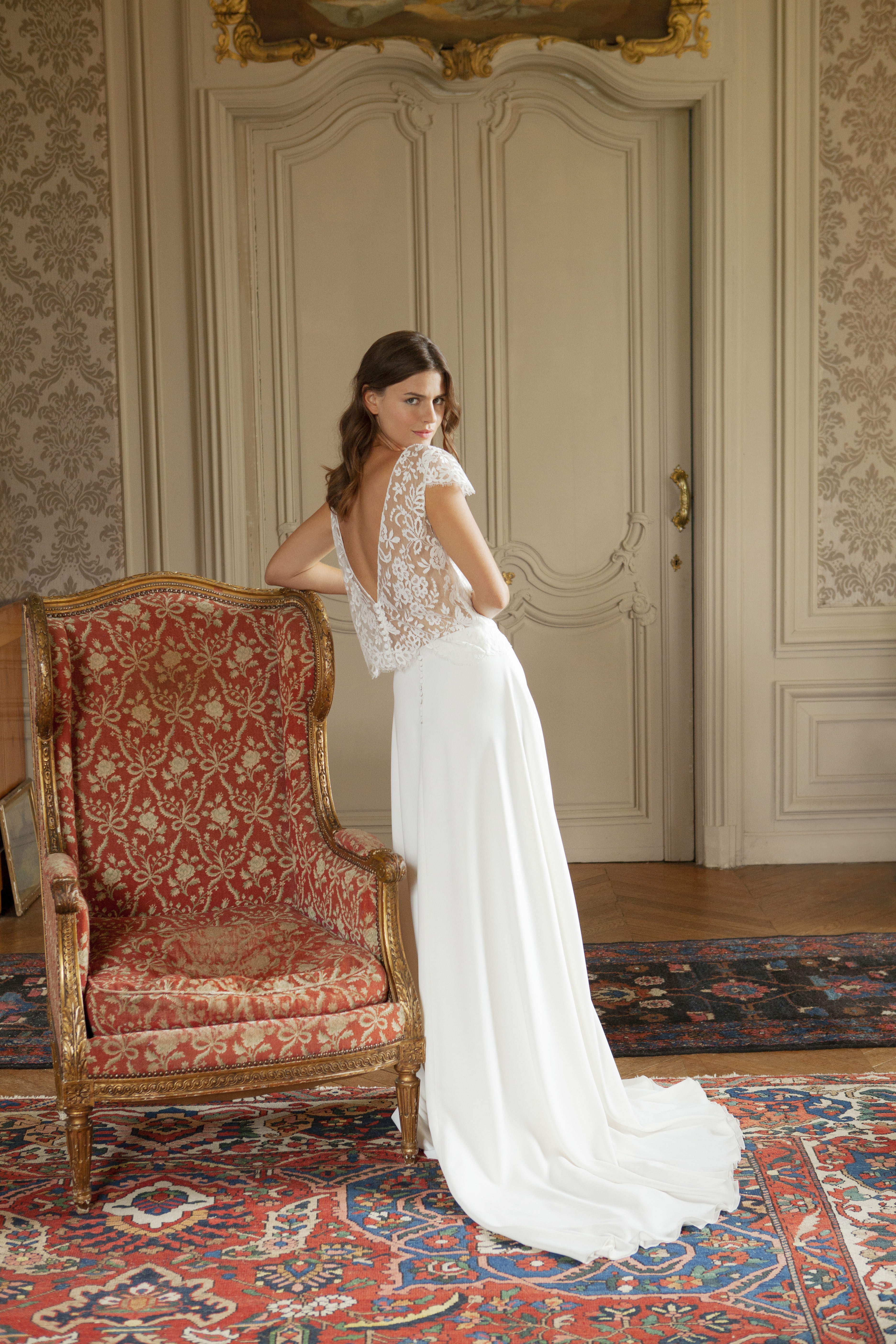 Maison Floret Prêt-à-marier Ferdinand top dentelle de Calais