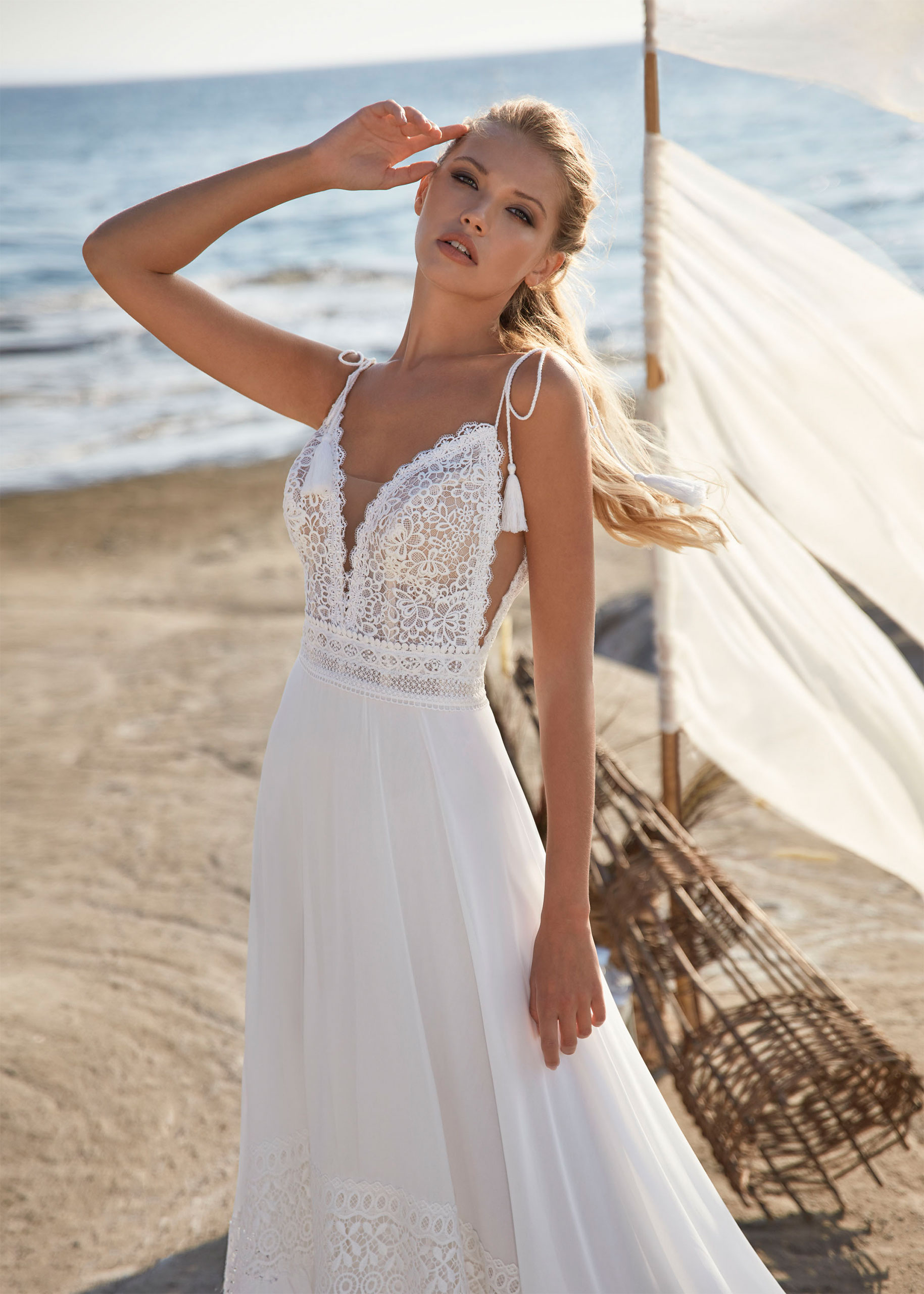 Hervé Paris Boho Destination Vendres Robe de Mariée Blanche